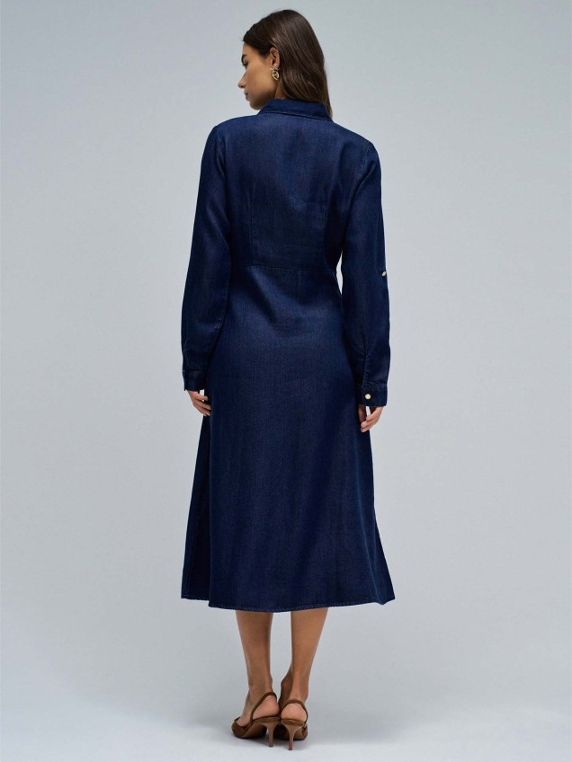 Vestido Camiseiro em Lightdenim