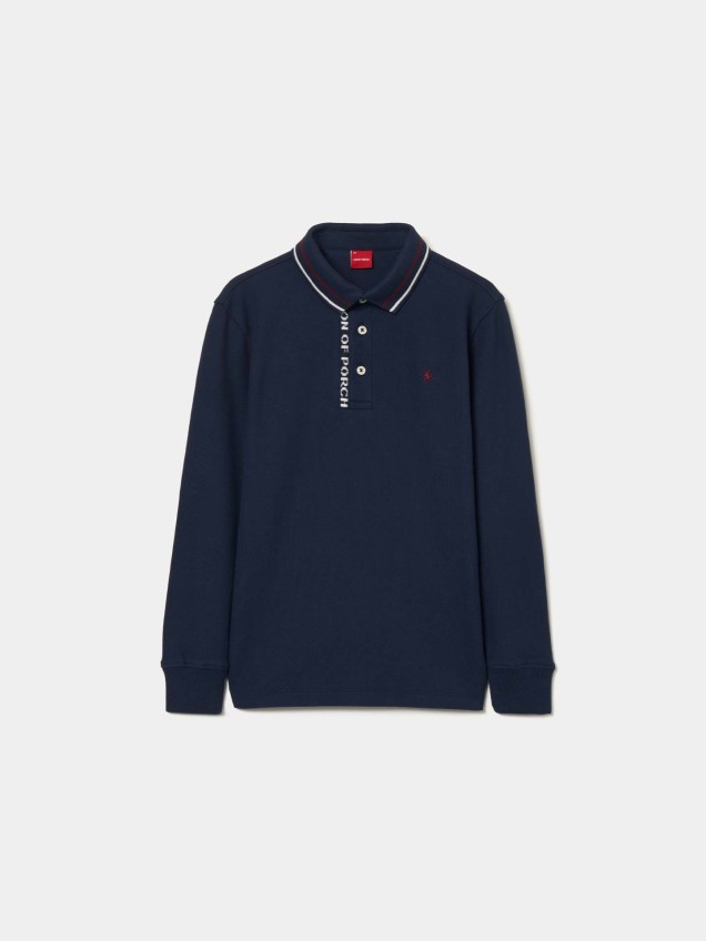 Polo de Manga Comprida com Bordado