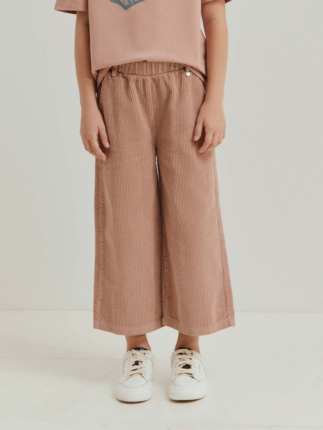 Calças Wide Leg de Bombazine