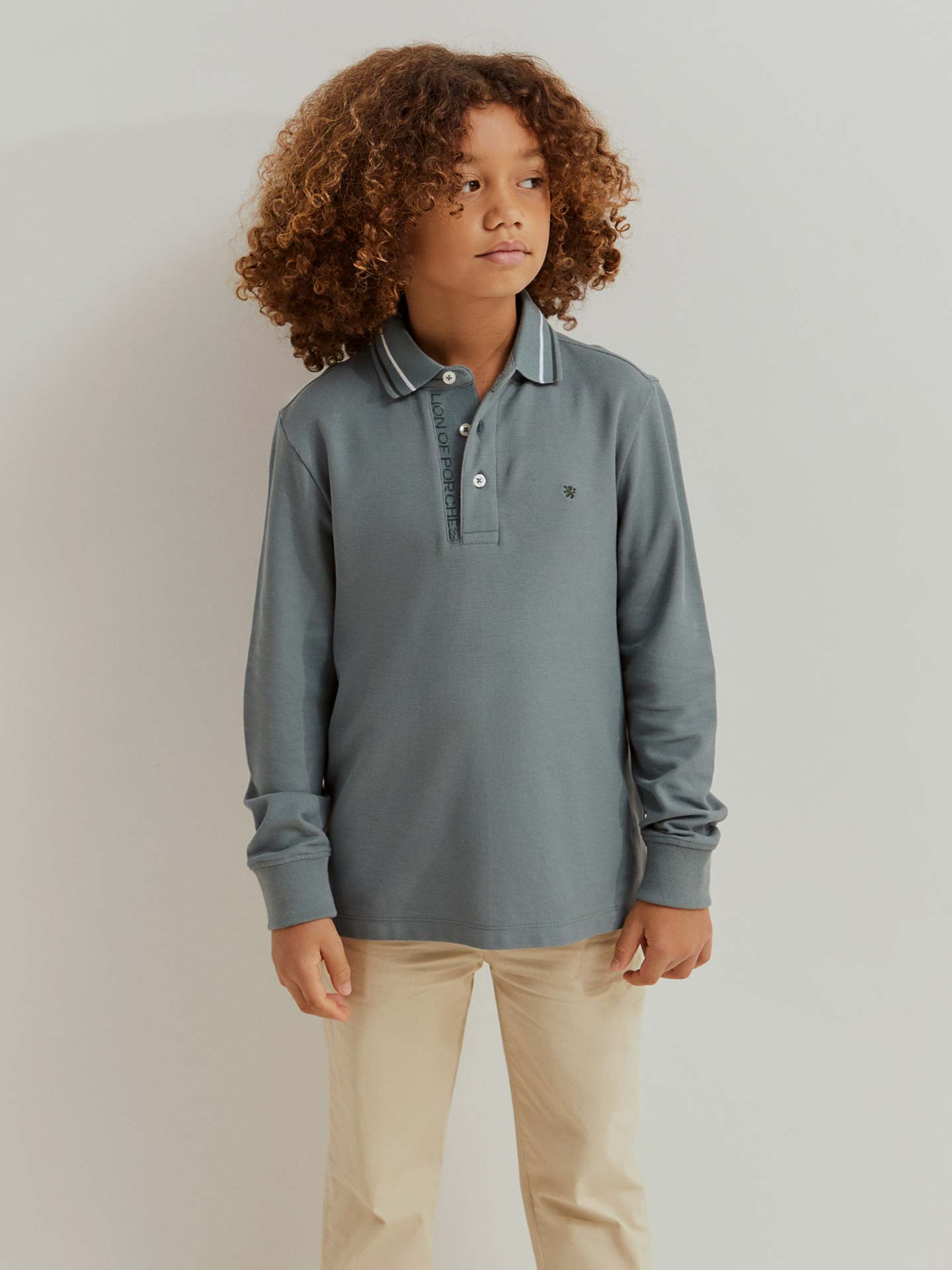 Polo de Manga Comprida com Bordado