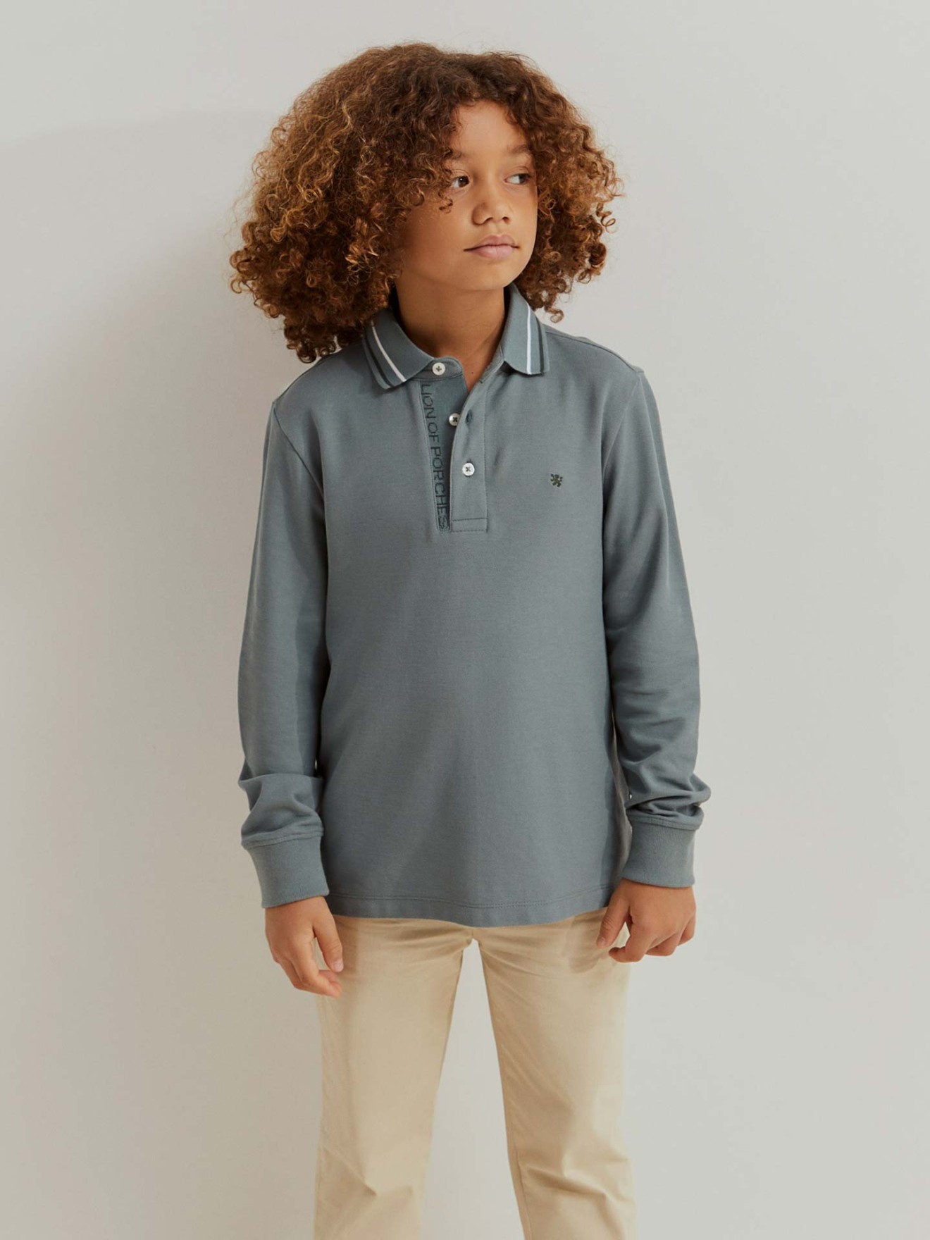 Polo de Manga Comprida com Bordado