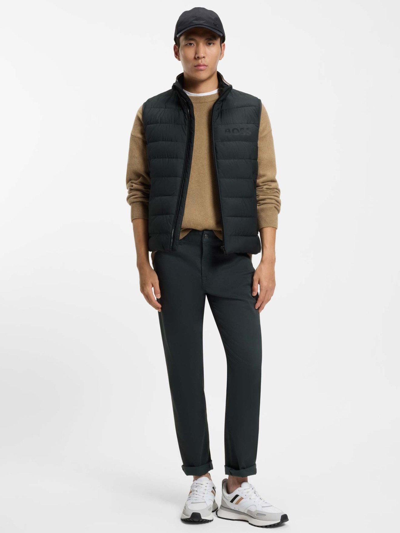 Colete Acolchoado com Gola Subida