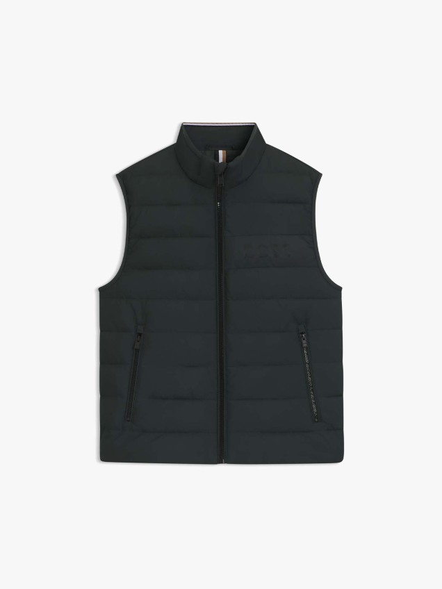 Colete Acolchoado com Gola Subida