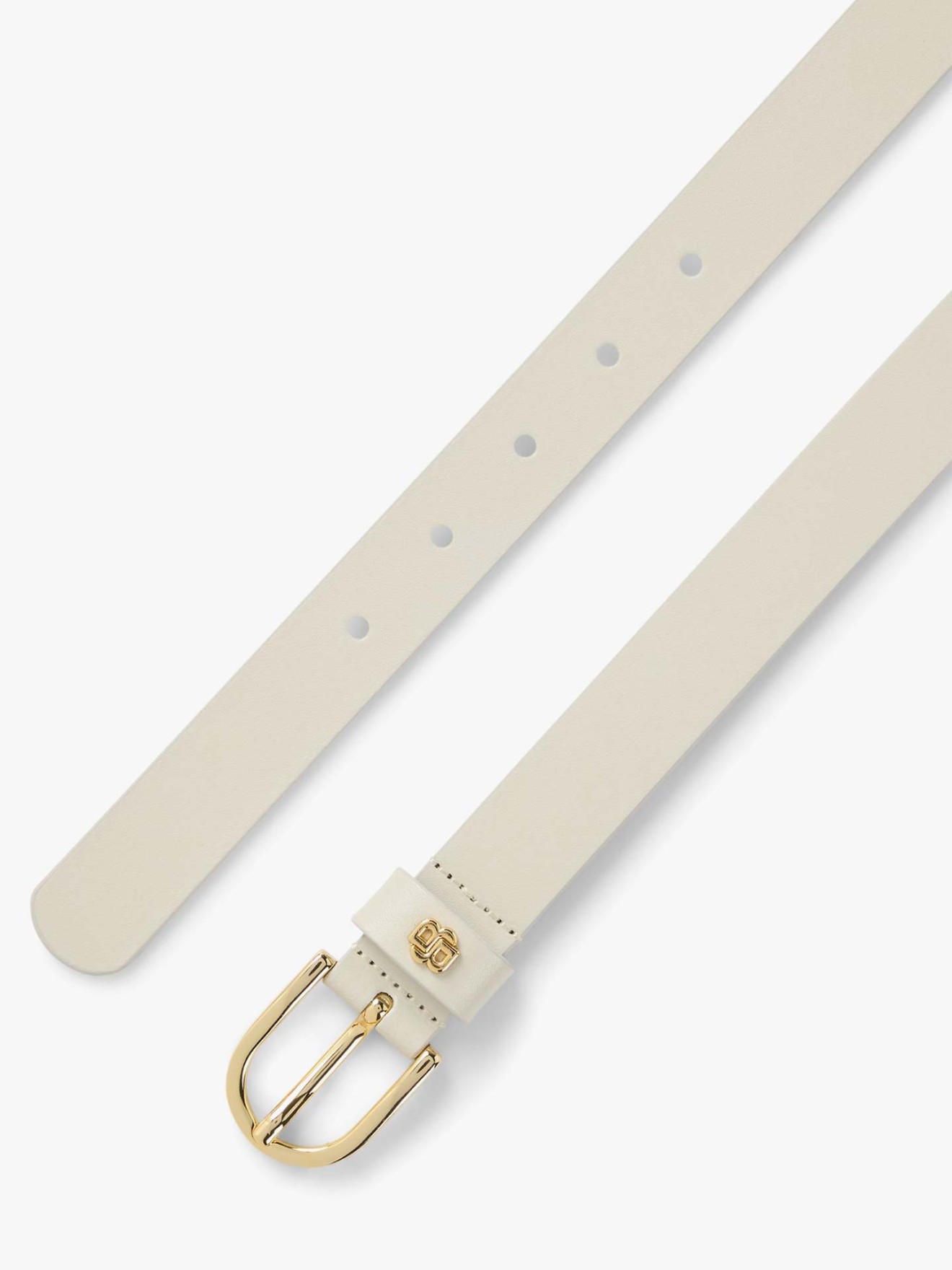 Cinto em Pele com Fivela Met�lica