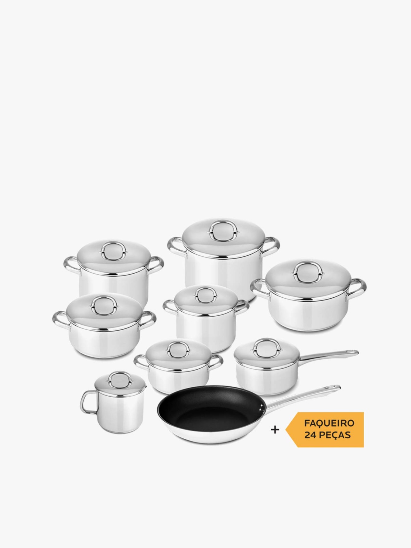 Set de Cozinha Europa 9 Peas + Faqueiro de 24 Peas