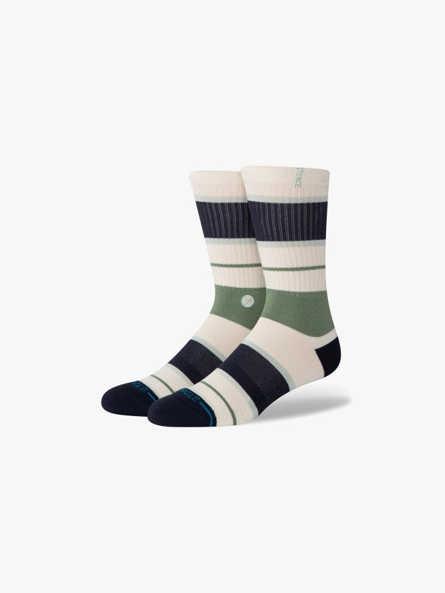 Meias de Cano Mdio Striped Delight