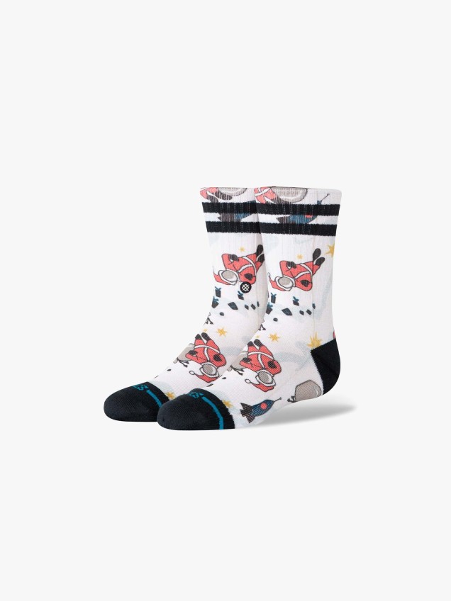 Meias de Cano Mdio Space Claus