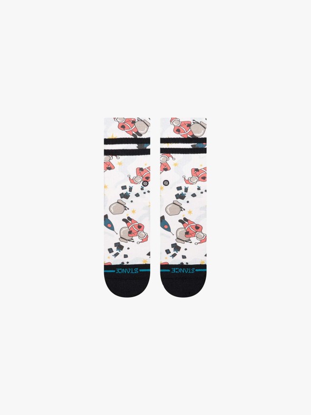 Meias de Cano Médio Space Claus