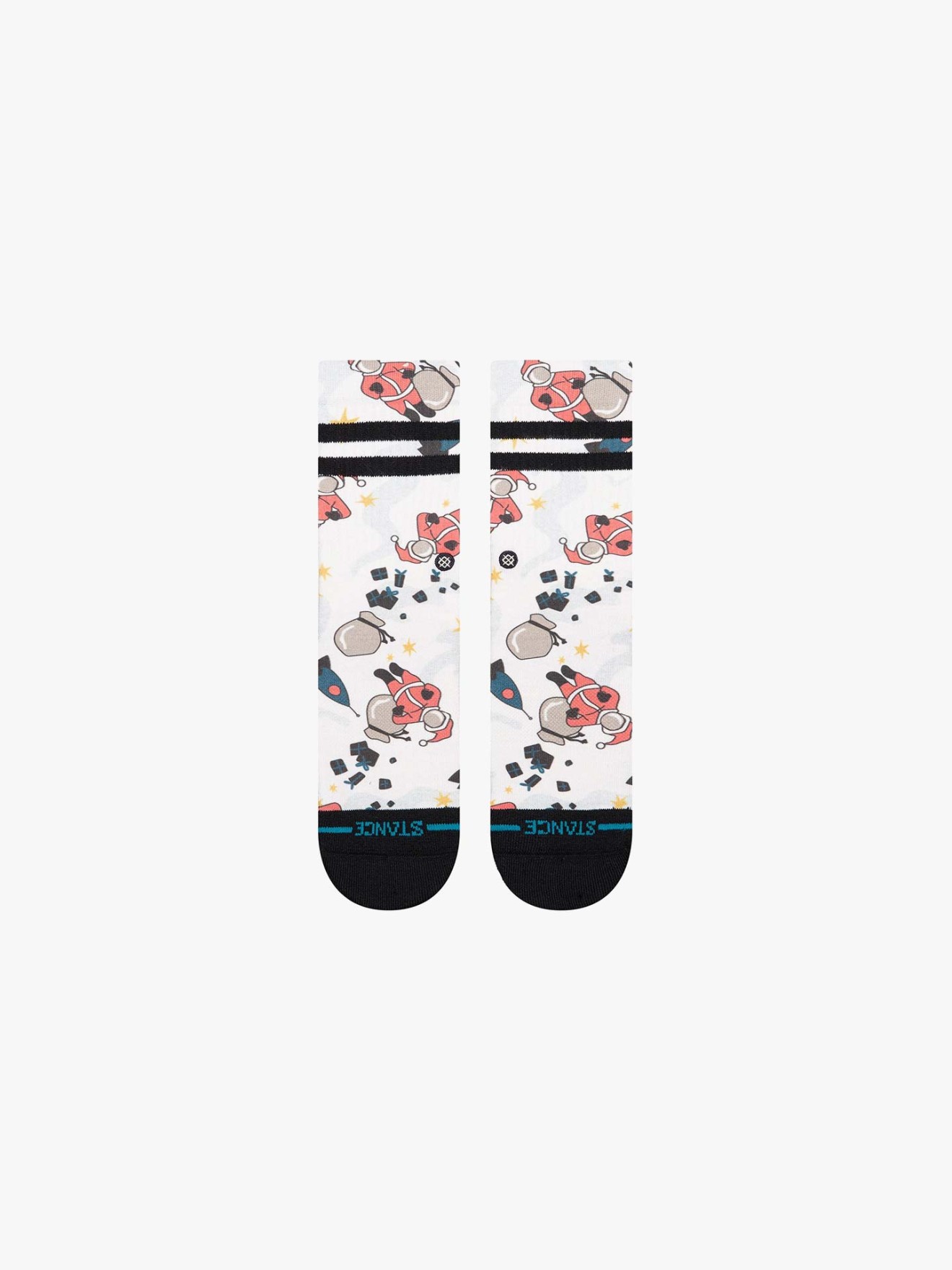 Meias de Cano Mdio Space Claus