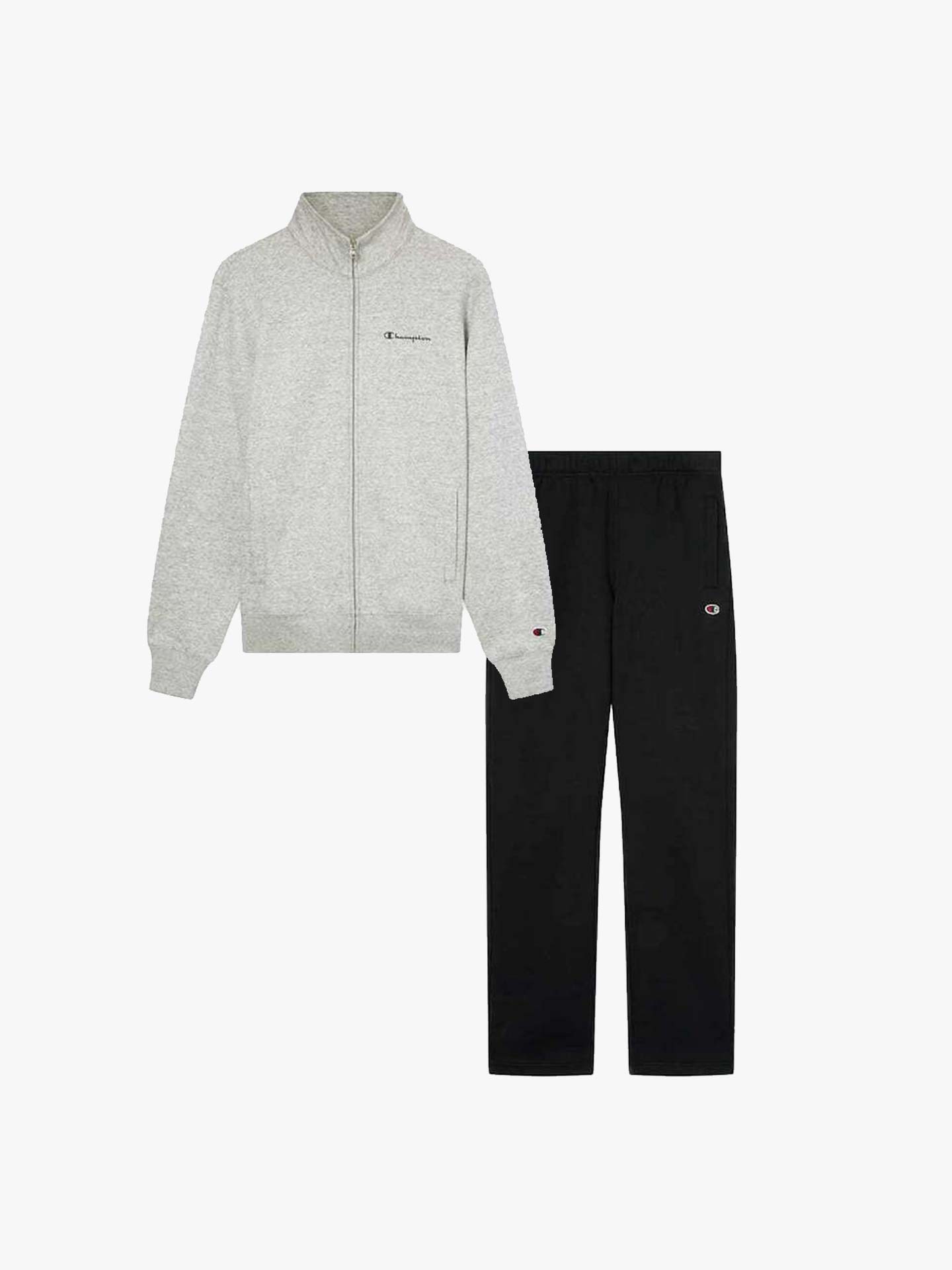 Fato de Treino com Casaco de Fecho e Gola Subida