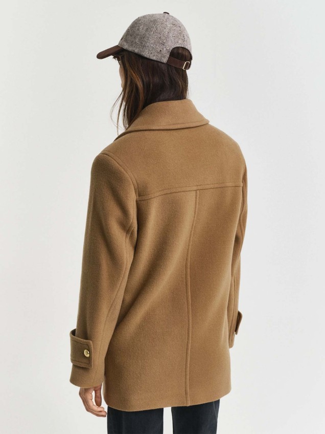 Casaco de Abotoadura Dupla em Lã