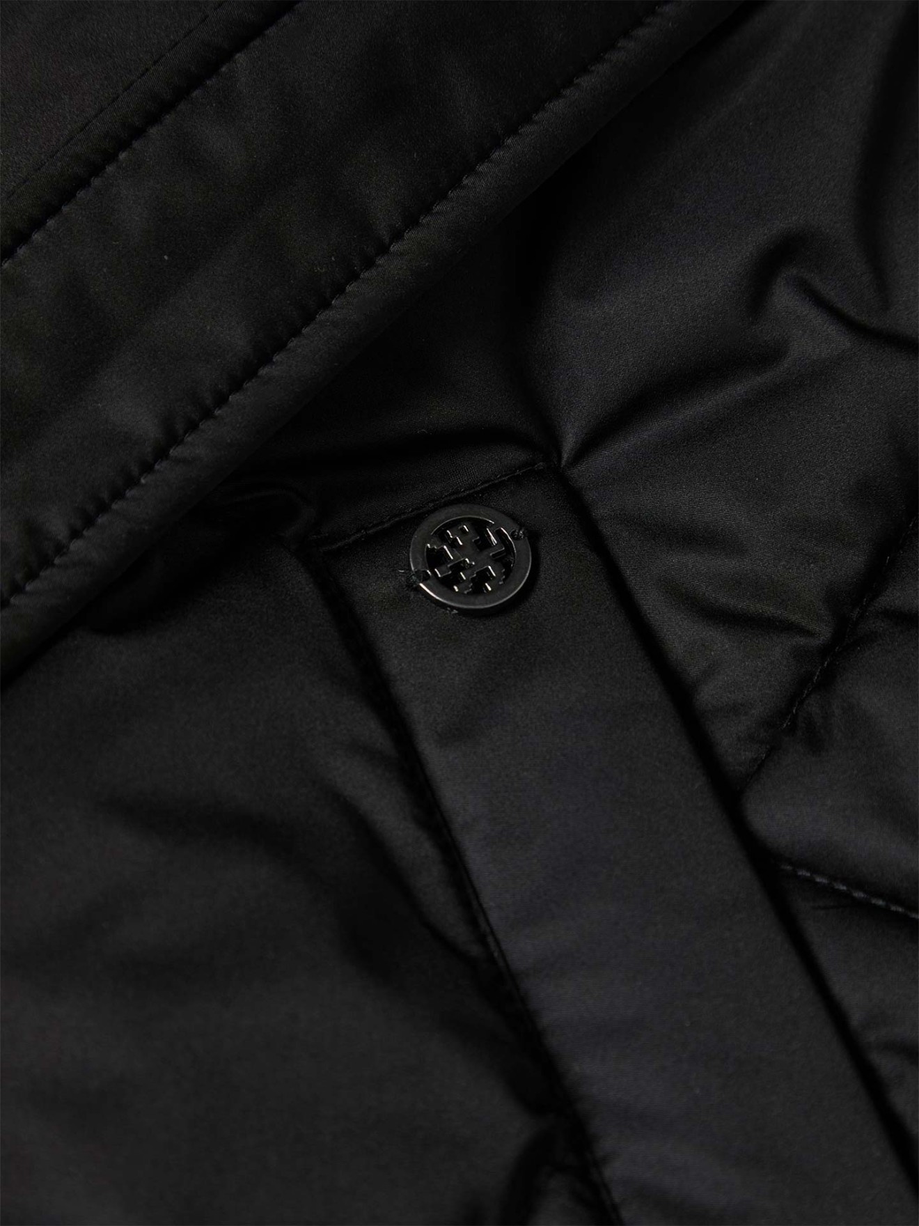 Bluso Acolchoado com Capuz de Pelo e Cinto