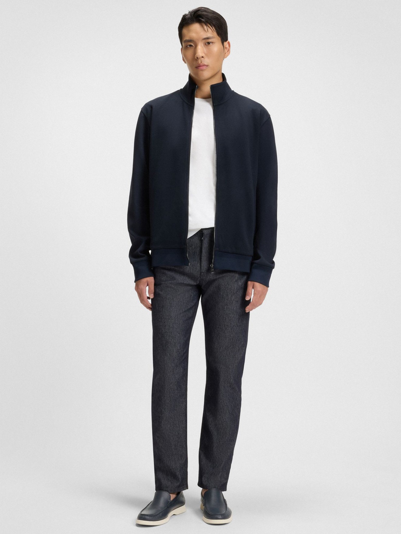 Mocassins Slip-On em Pele