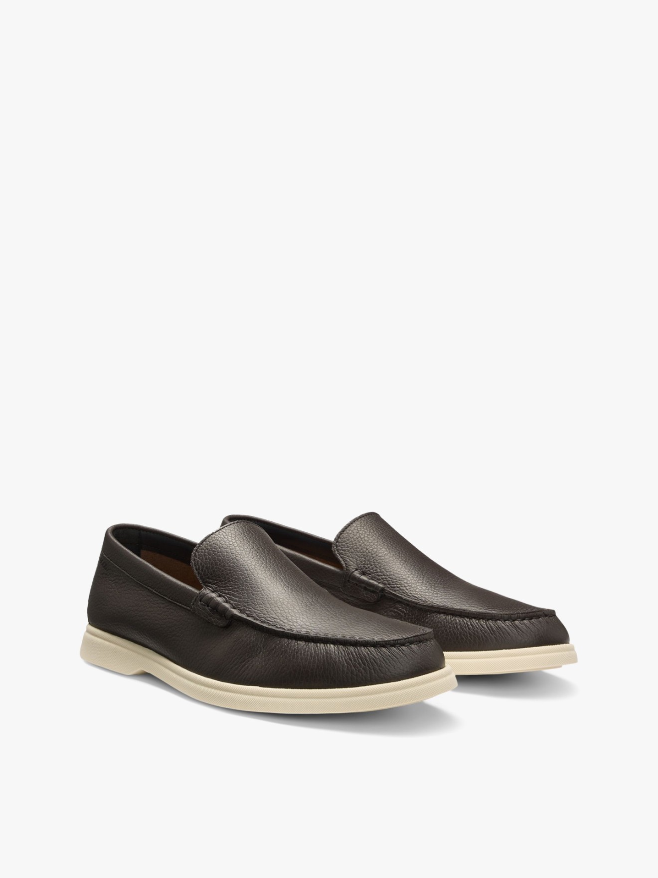 Mocassins Slip-On em Pele