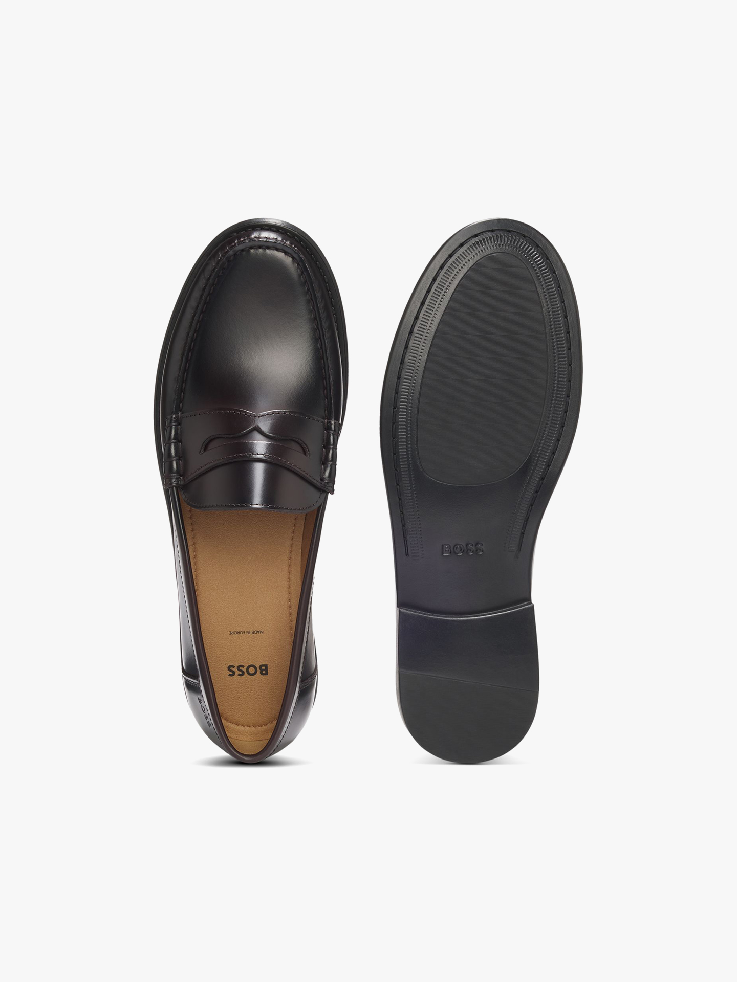 Mocassins Penny em Pele