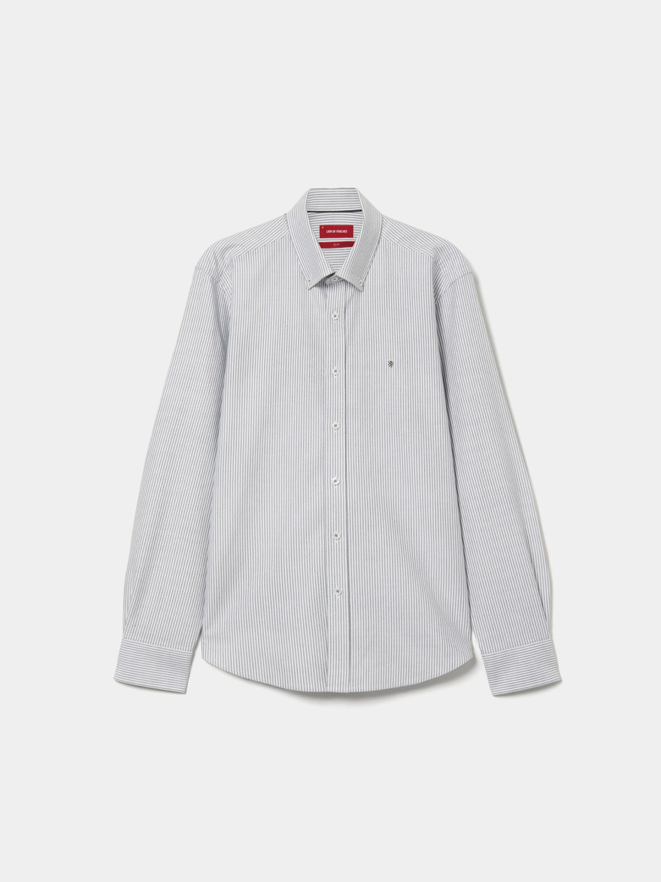 Camisa s Riscas Slim Fit