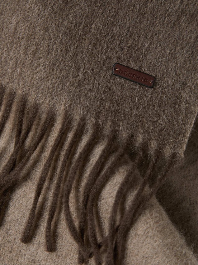 Cachecol de Lã com Franjas