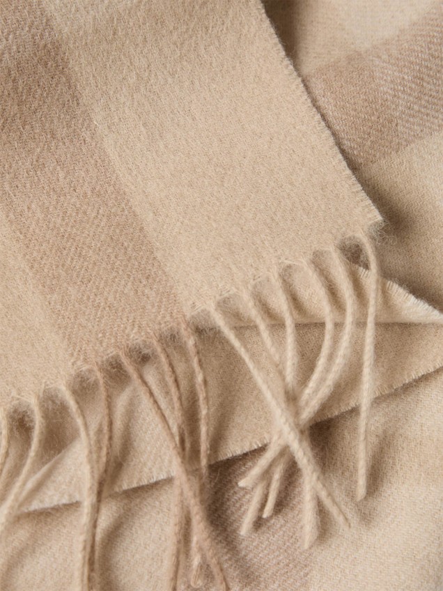 Cachecol em Lã com Padrão Xadrez