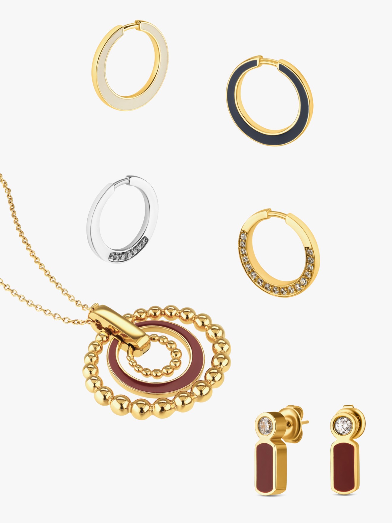 Set Colar & Brincos One Mood Rouge