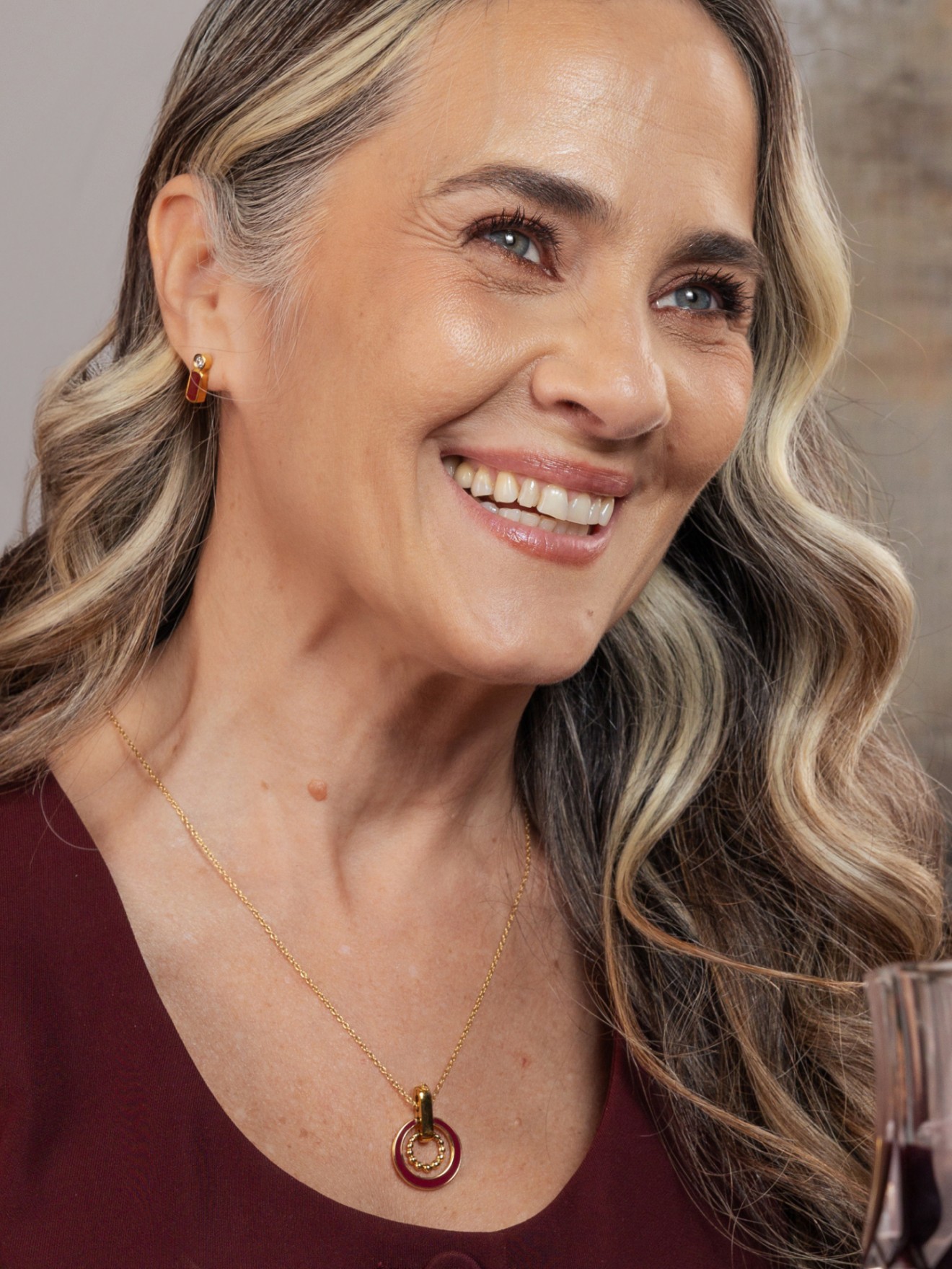 Set Colar & Brincos One Mood Rouge