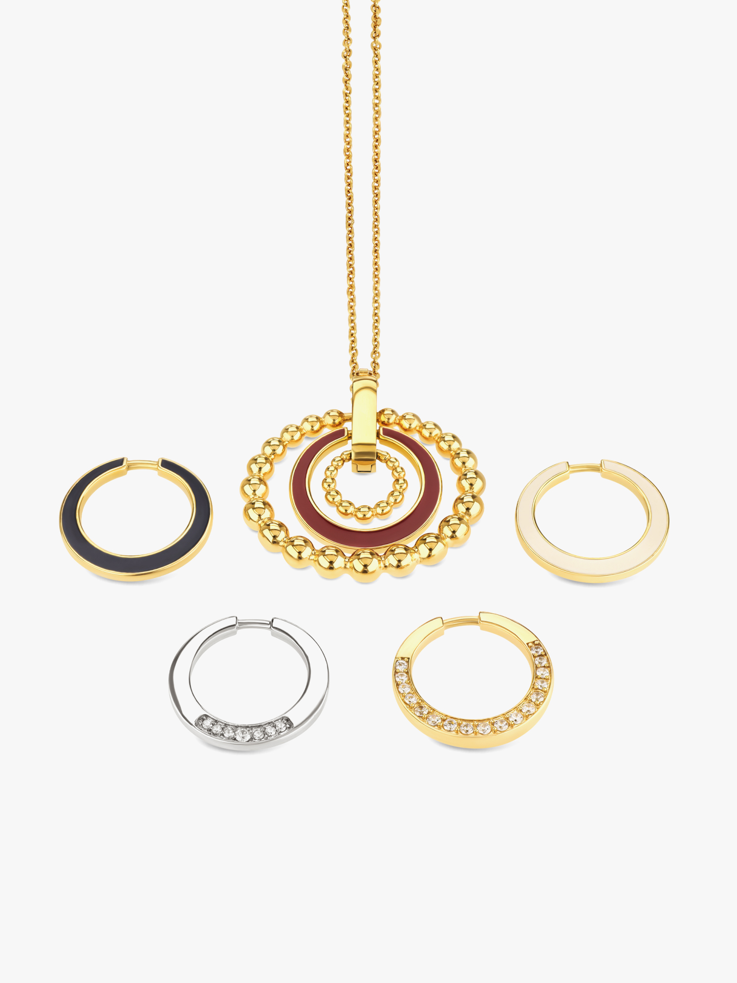 Set Colar & Brincos One Mood Rouge