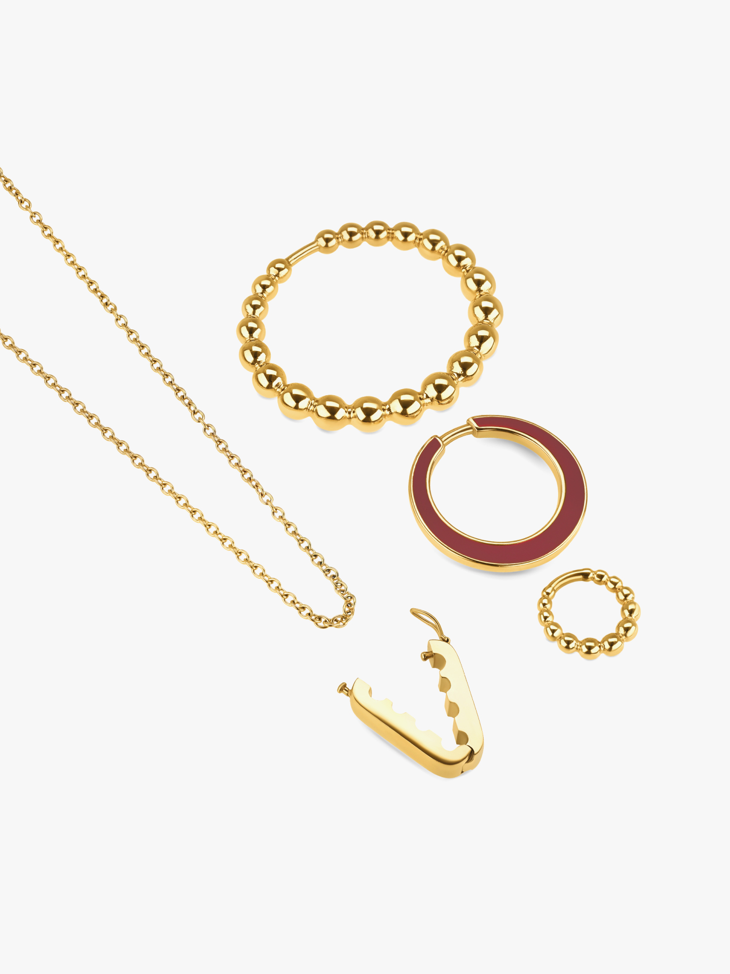 Set Colar & Brincos One Mood Rouge