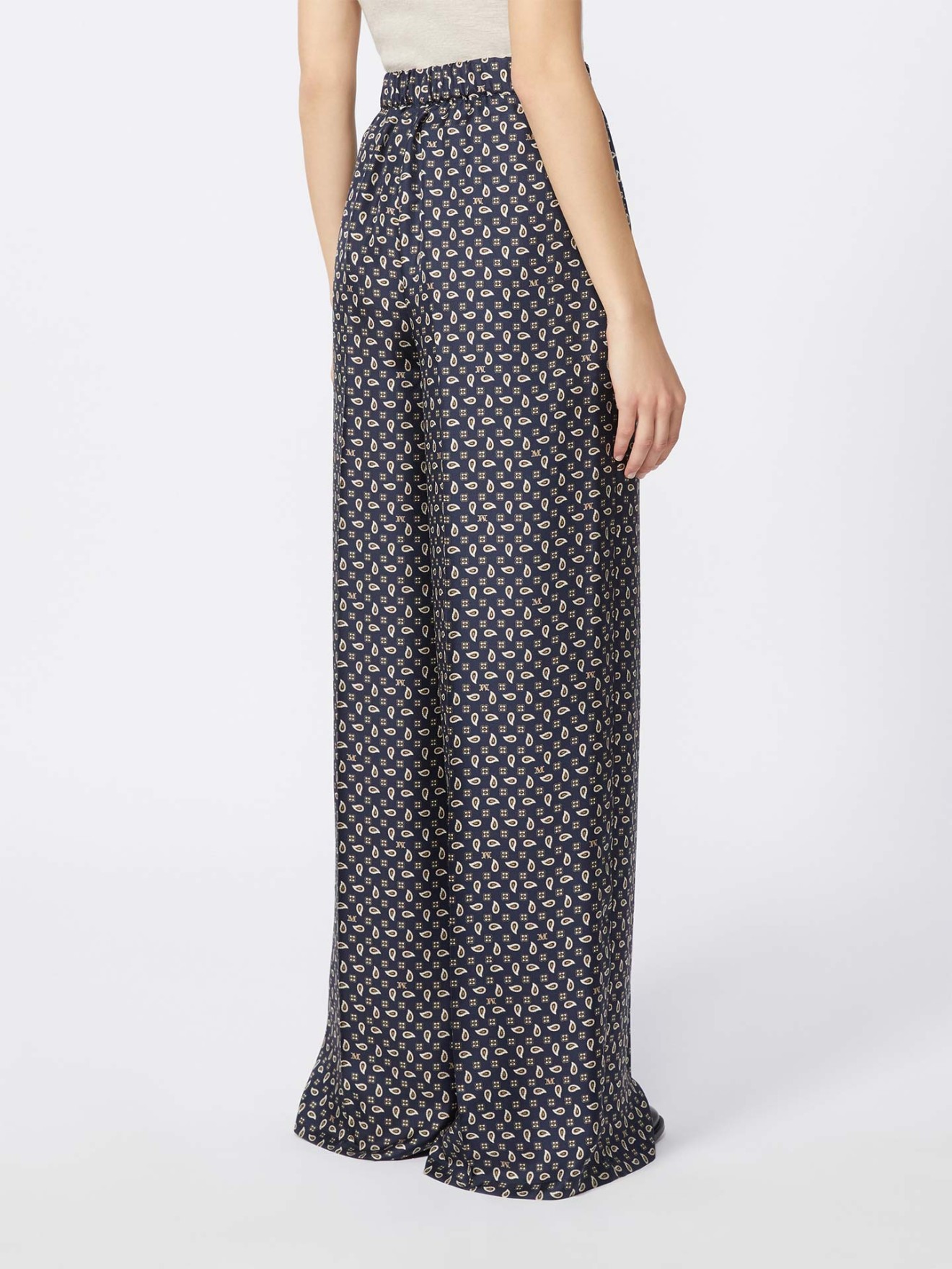 Cal�as Wide Leg de Seda MXMVISCHIO