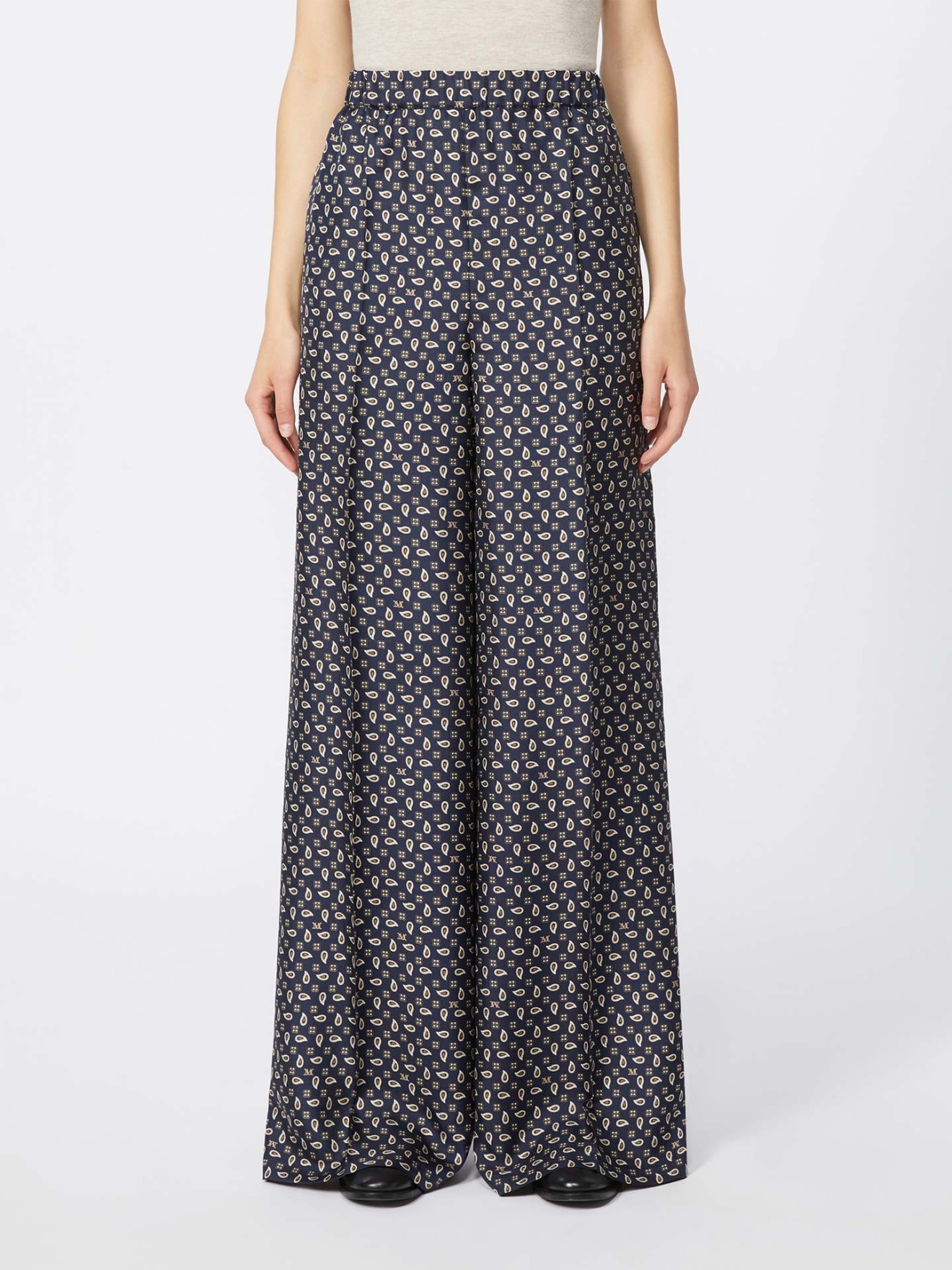 Cal�as Wide Leg de Seda MXMVISCHIO