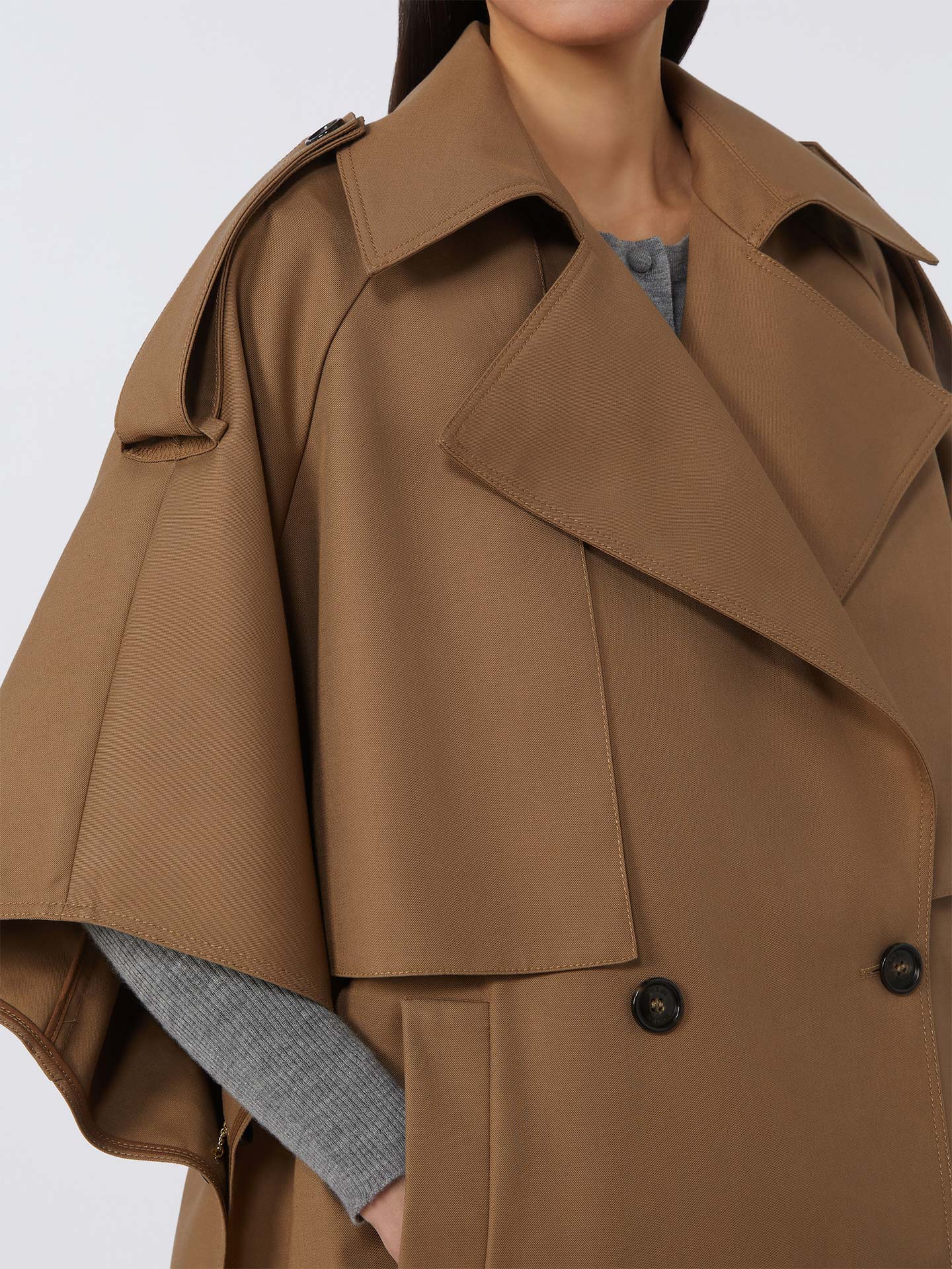 Capa Midi Estilo Trench MXAZEUS
