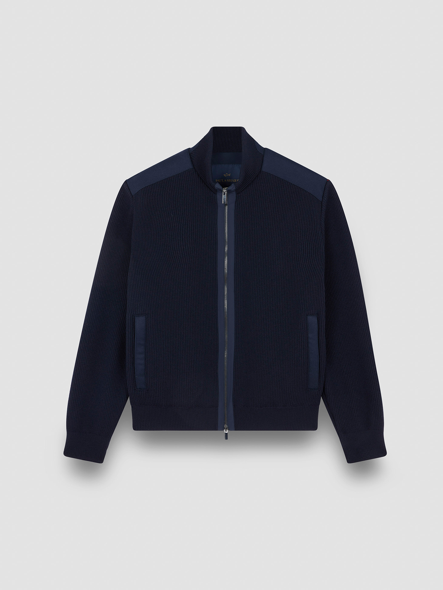 Blusão de Malha com Gola Alta