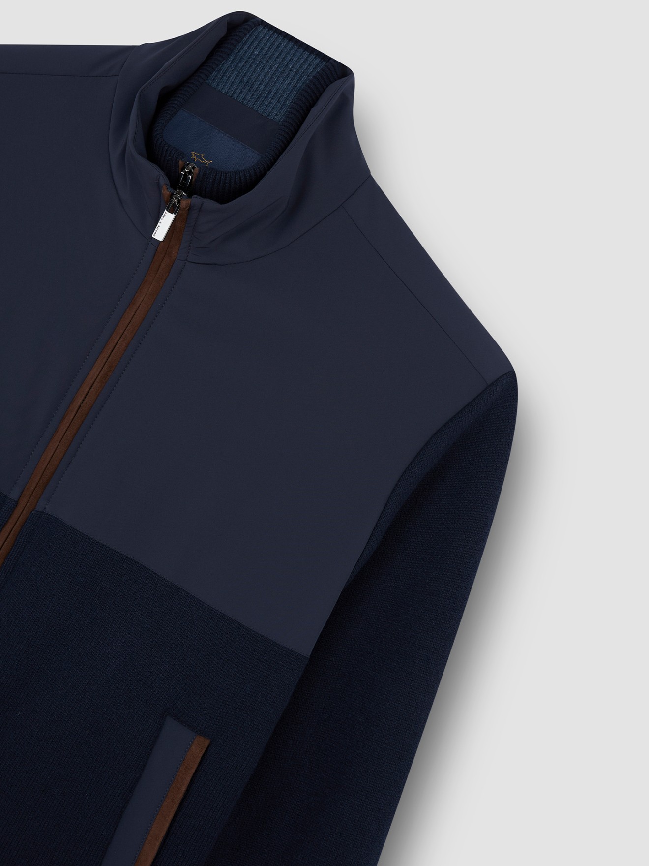 Blus�o Combinado com Gola Alta