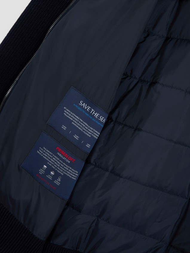 Blusão de Malha com Gola Alta