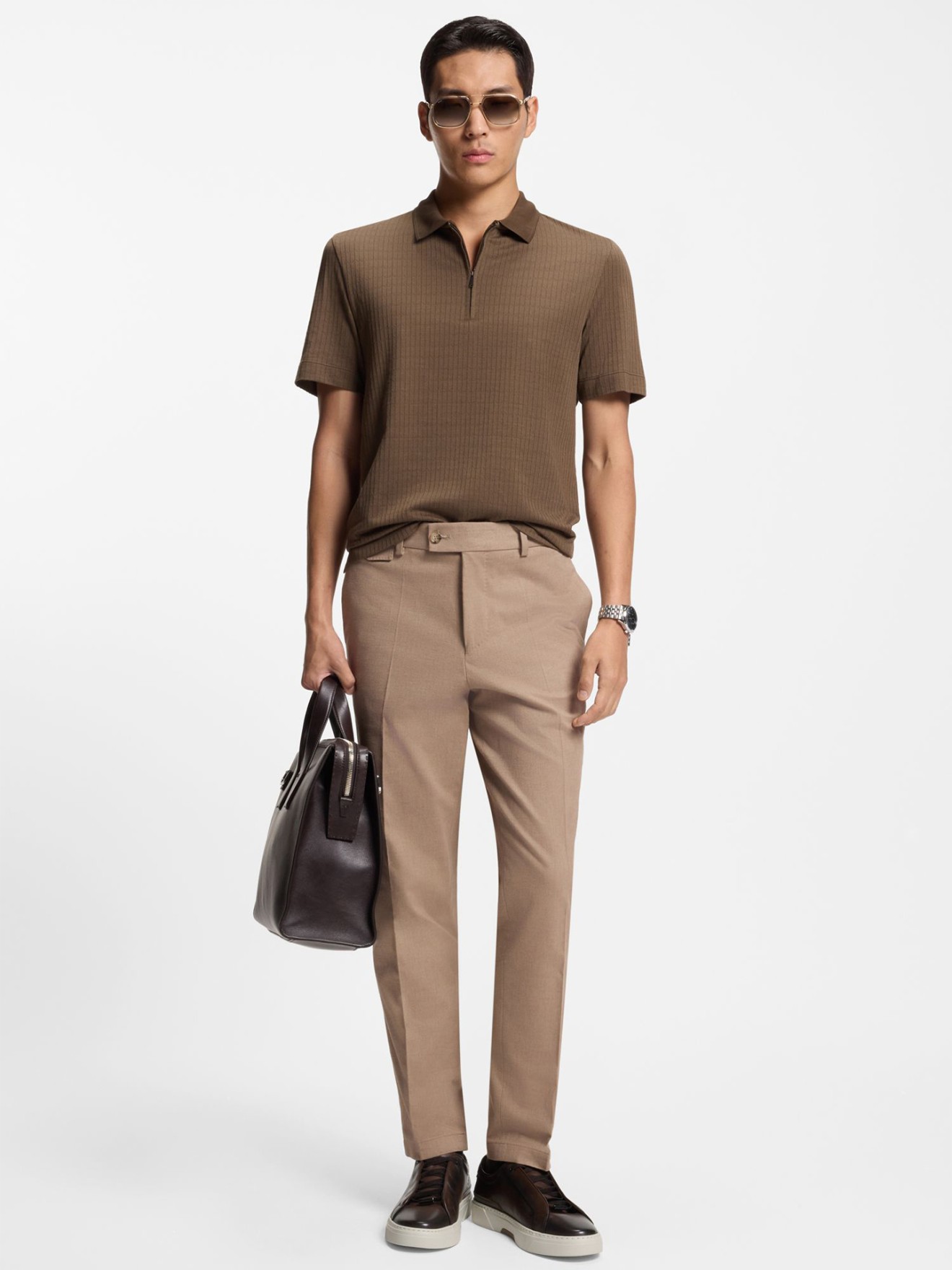 Sapatilhas em Pele Gary