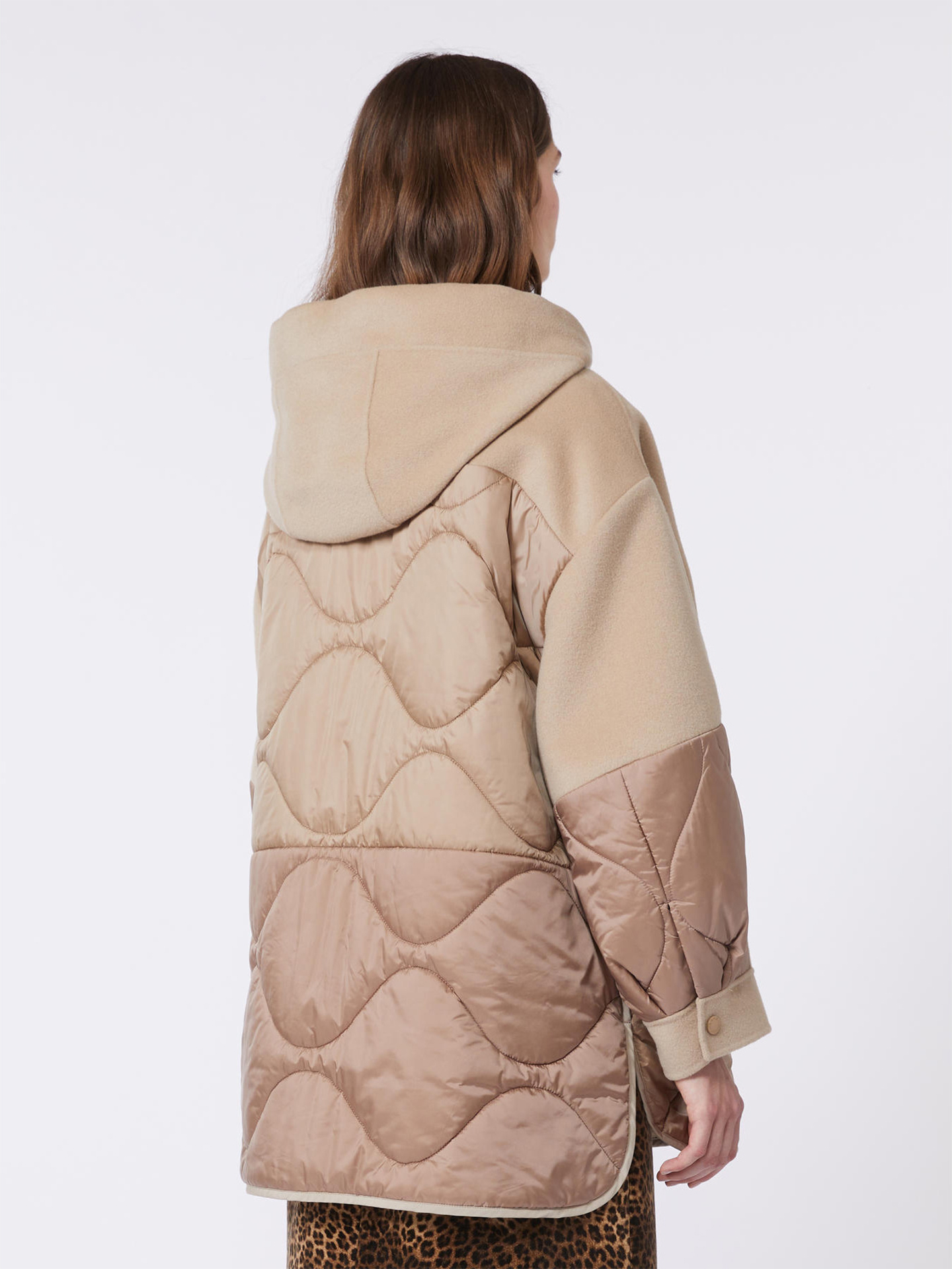 Casaco em Lã com Painéis Acolchoados WKDOSSOLA