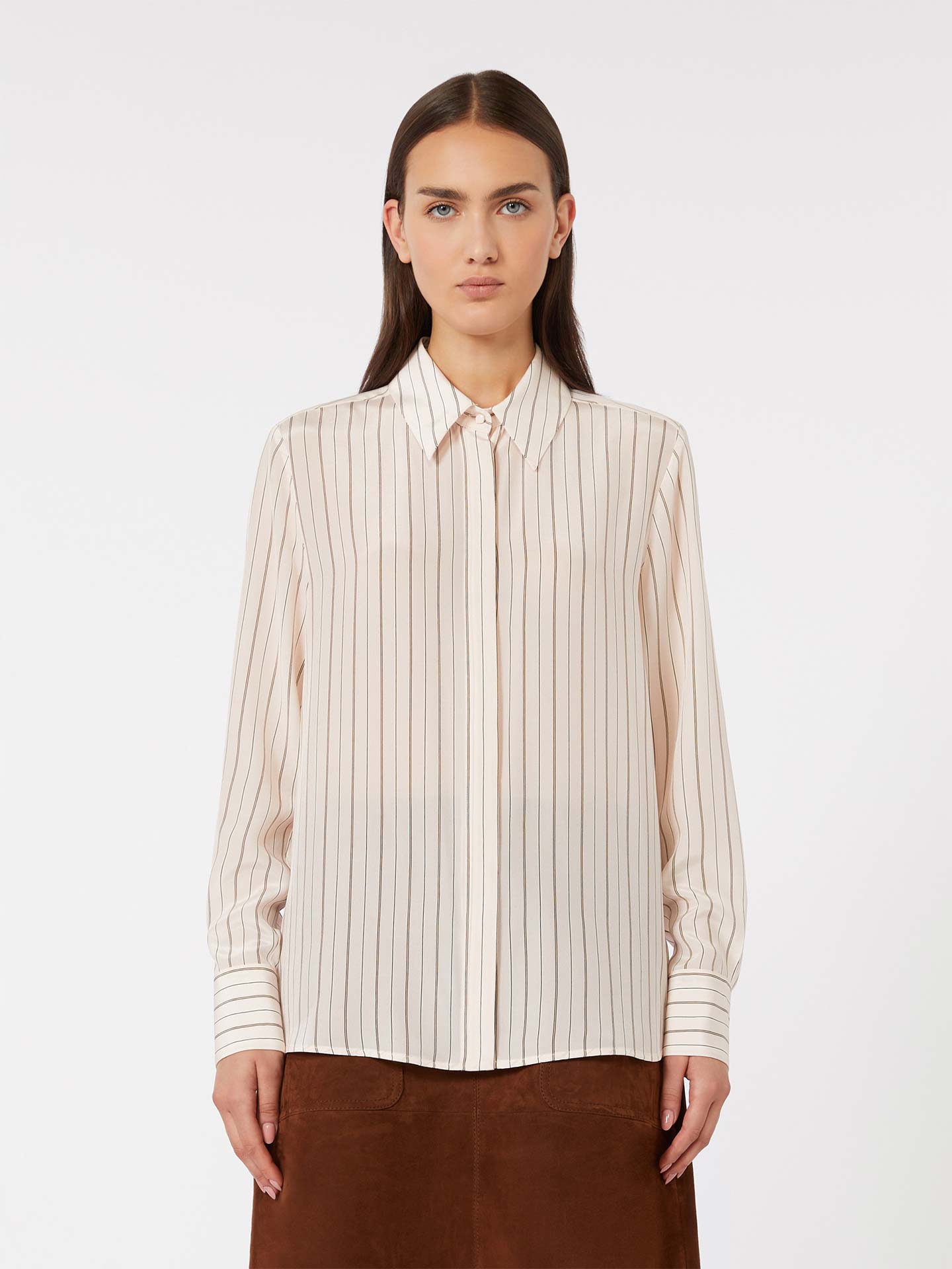 Camisa de Seda com Padrão MSTFLIRT