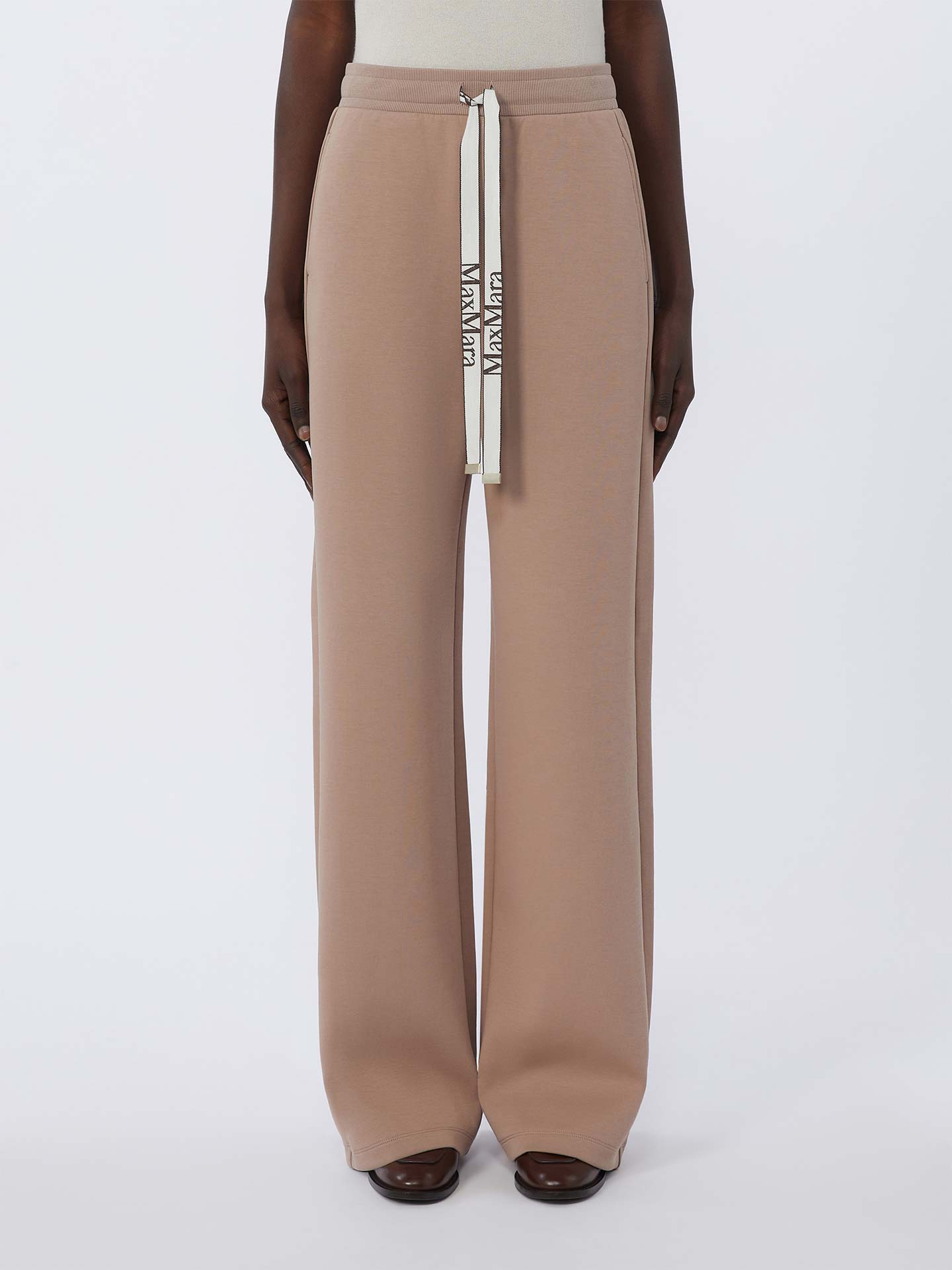 Calças de Perna Larga em Malha SMMBALI