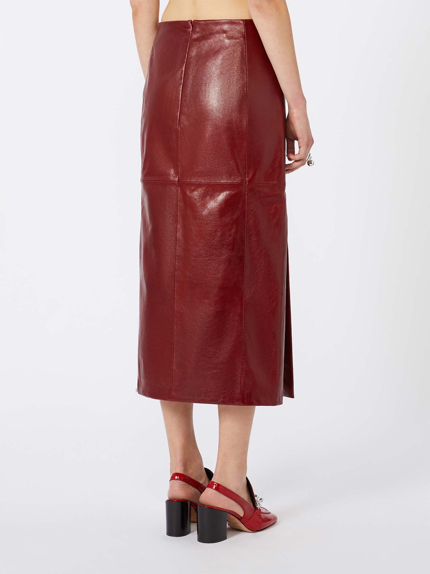 Saia Midi em Pele SPXCOMMA