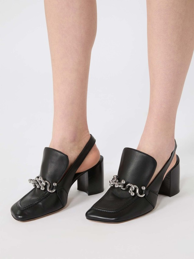 Sapatos Slingback em Pele SPXZAMIA