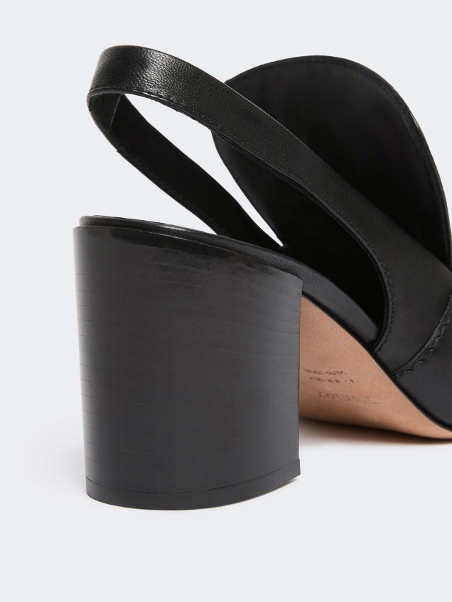 Sapatos Slingback em Pele SPXZAMIA