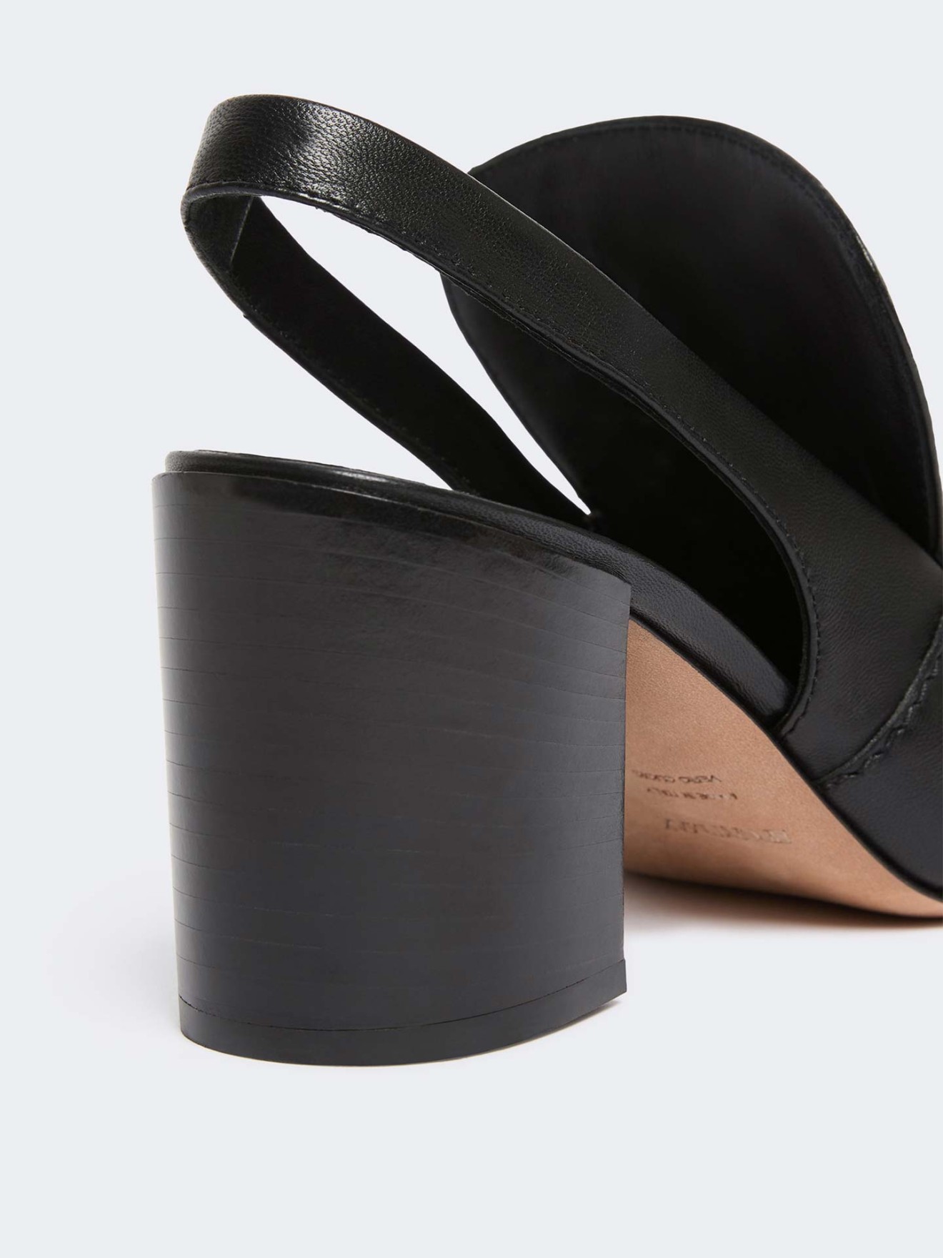 Sapatos Slingback em Pele SPXZAMIA