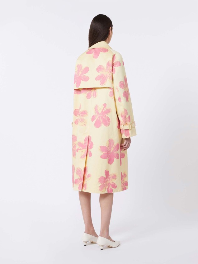 Gabardina com Padrão Floral WKSRADIOSO