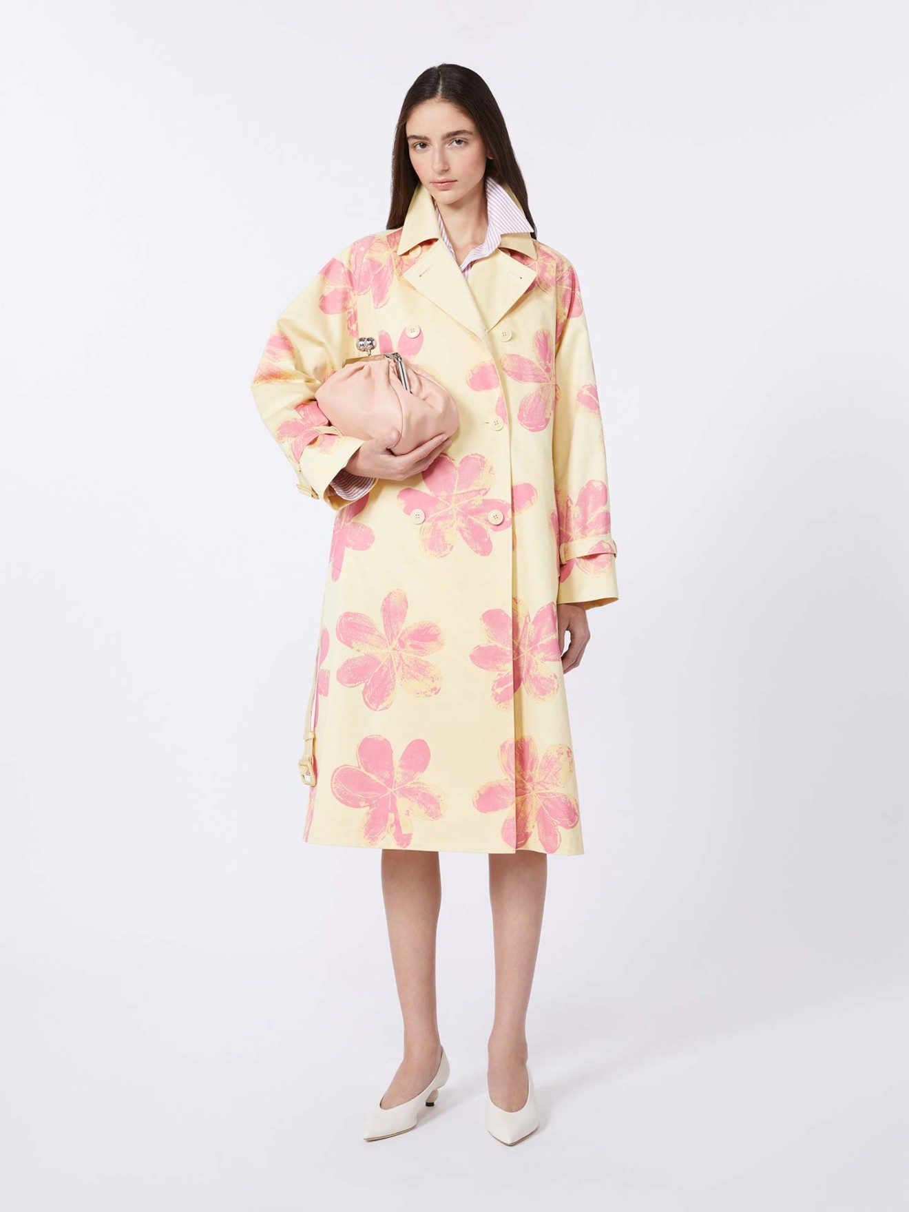 Gabardina com Padr�o Floral WKSRADIOSO