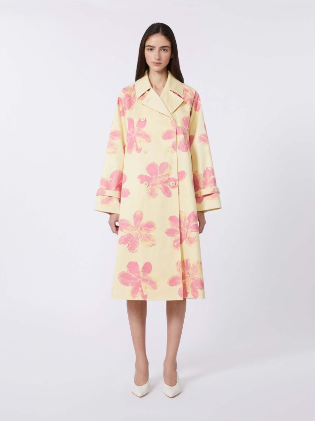 Gabardina com Padr�o Floral WKSRADIOSO