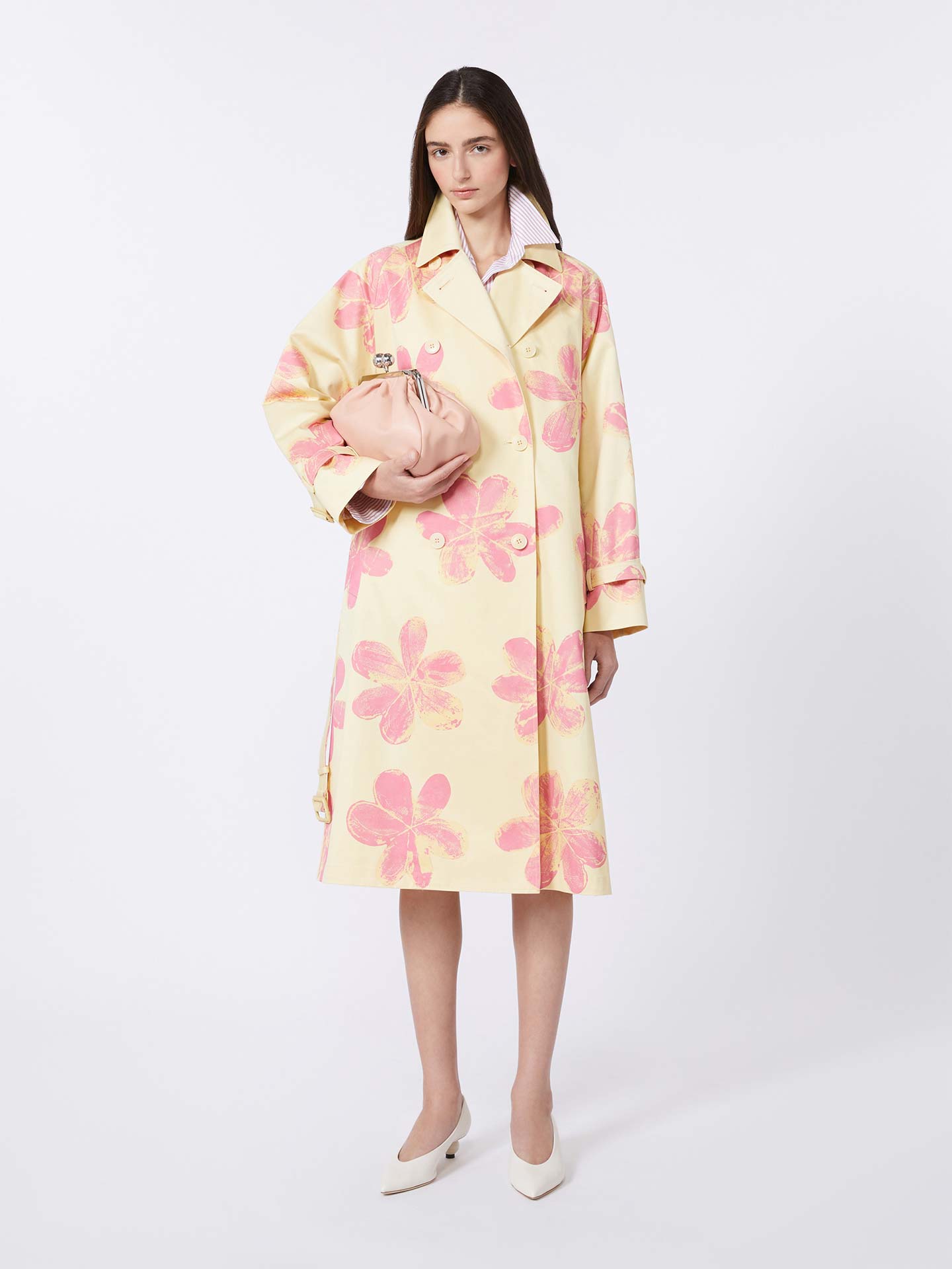 Gabardina com Padrão Floral WKSRADIOSO