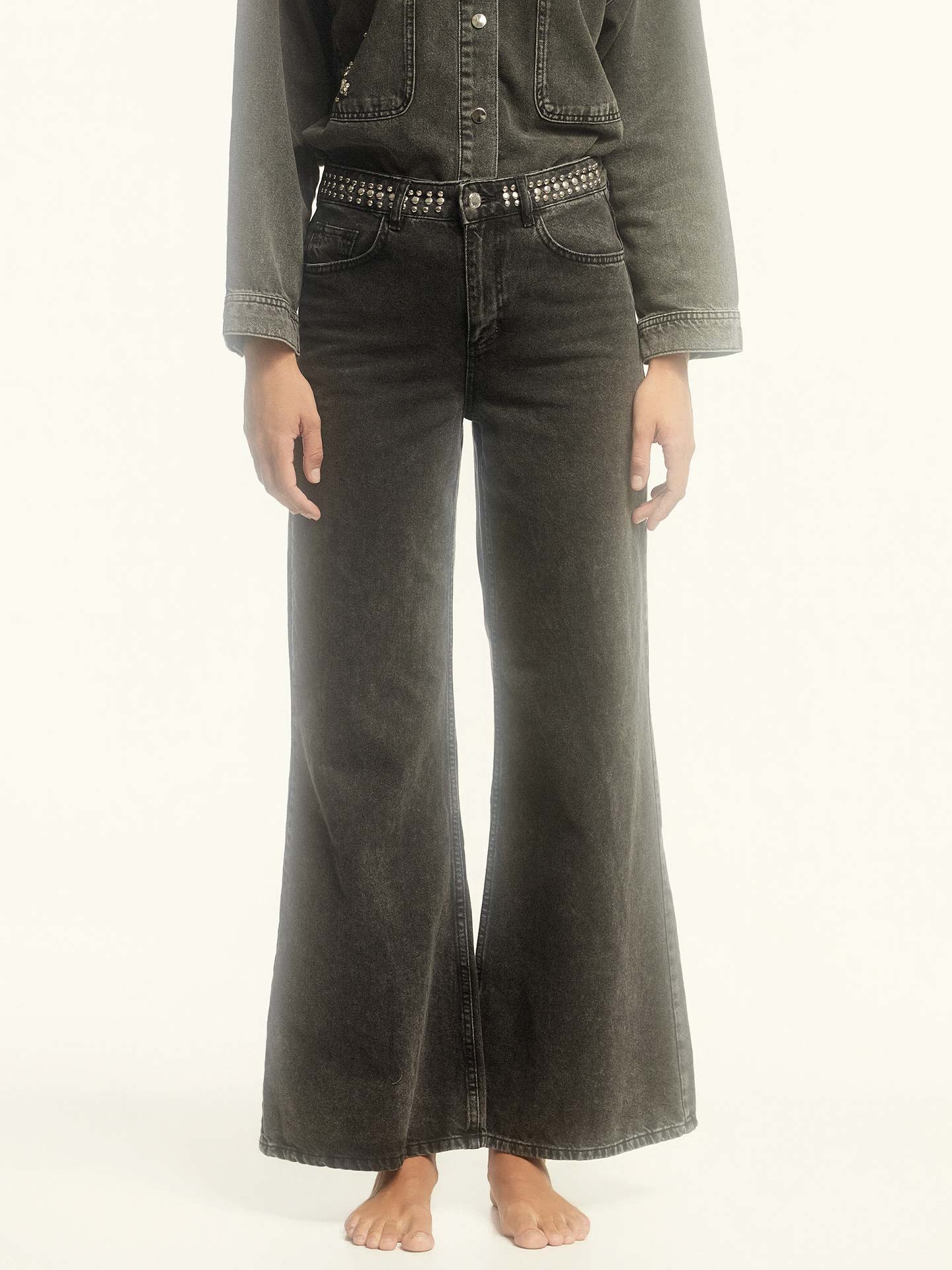 Calças de Ganga Wide Leg