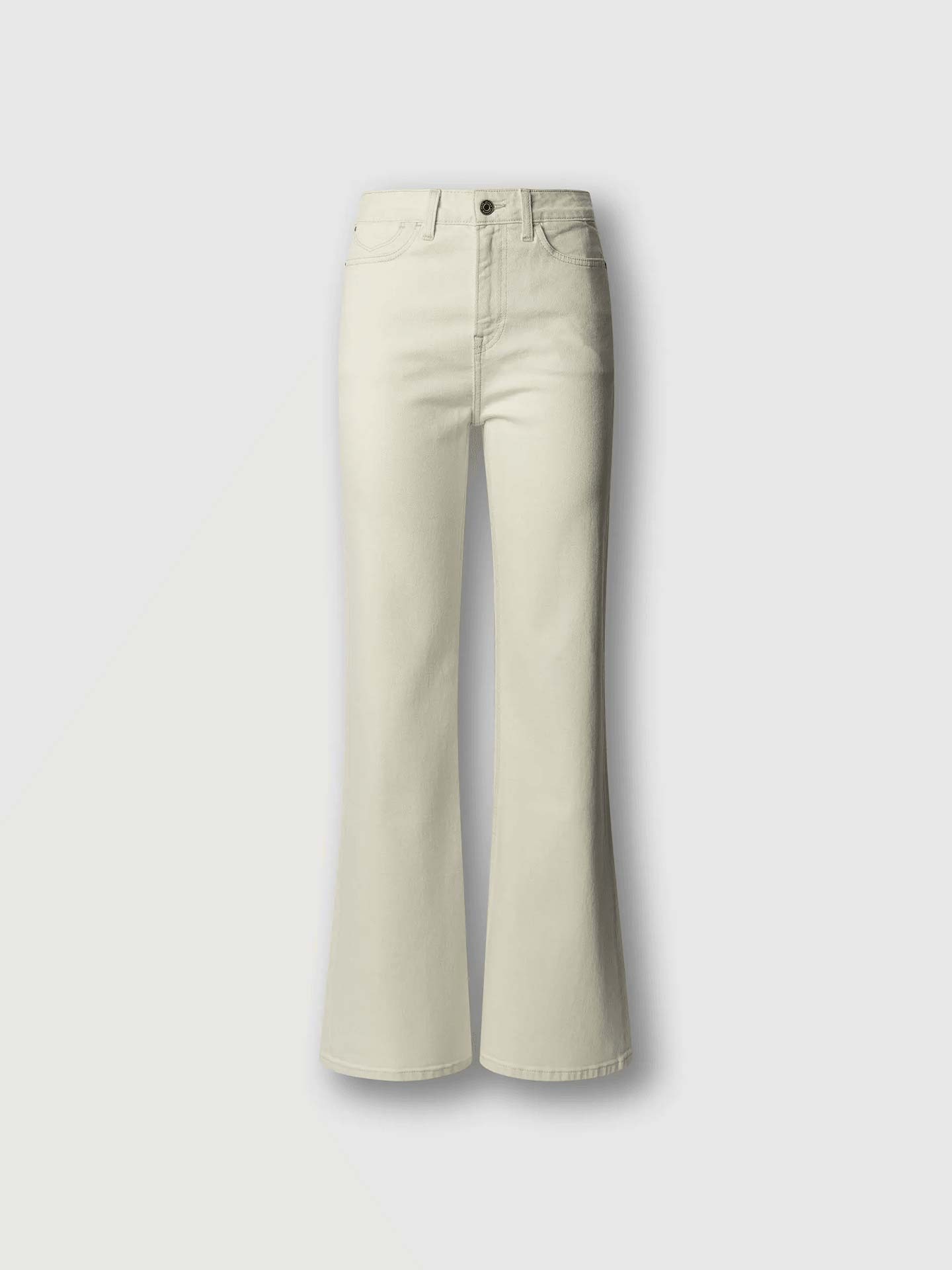 Calças de Ganga Flare Fit de Cintura Subida