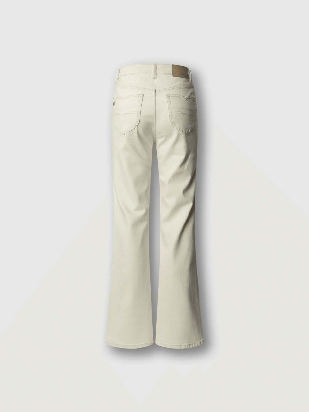 Calças de Ganga Flare Fit de Cintura Subida