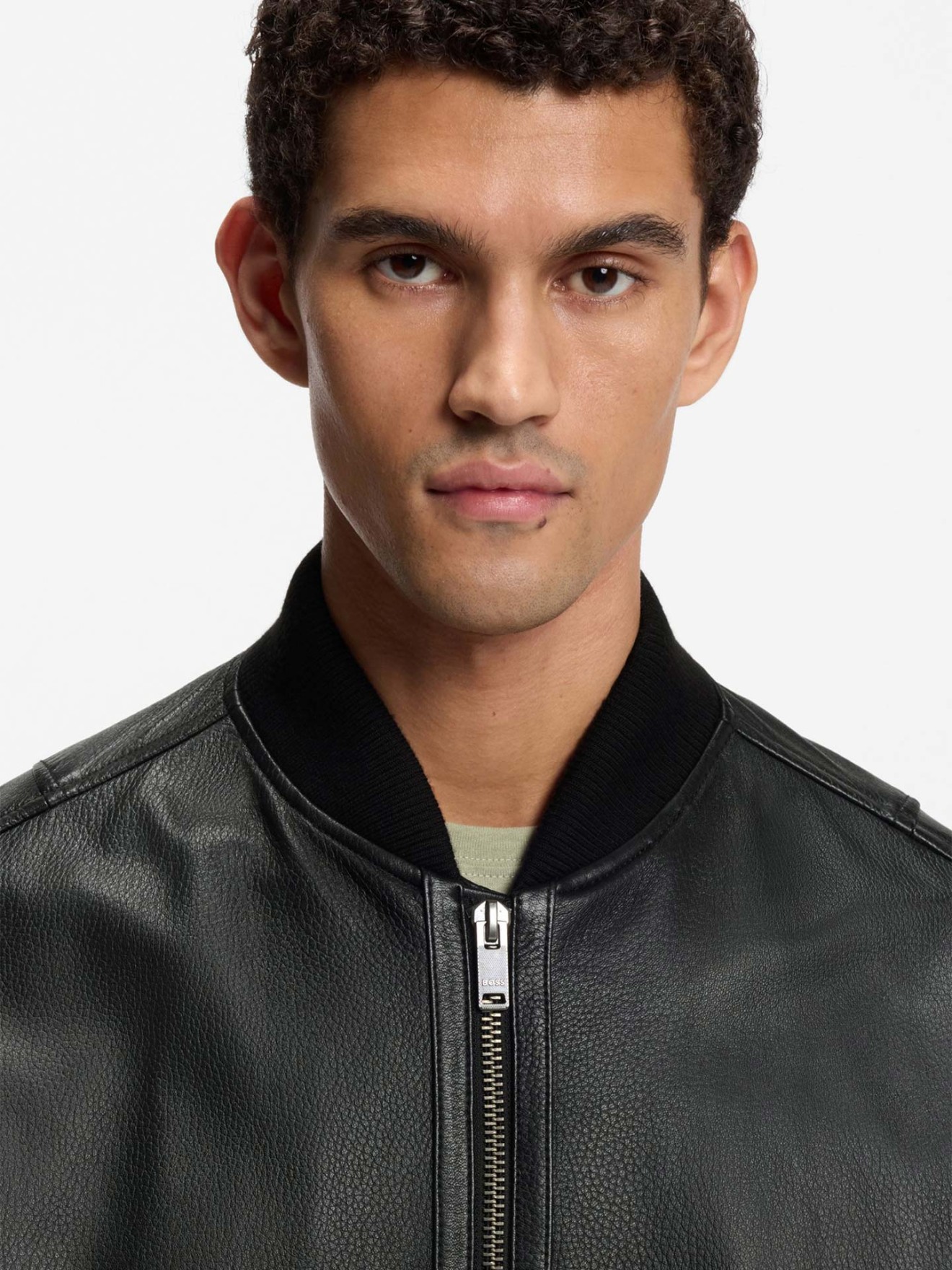 Casaco Bomber em Pele