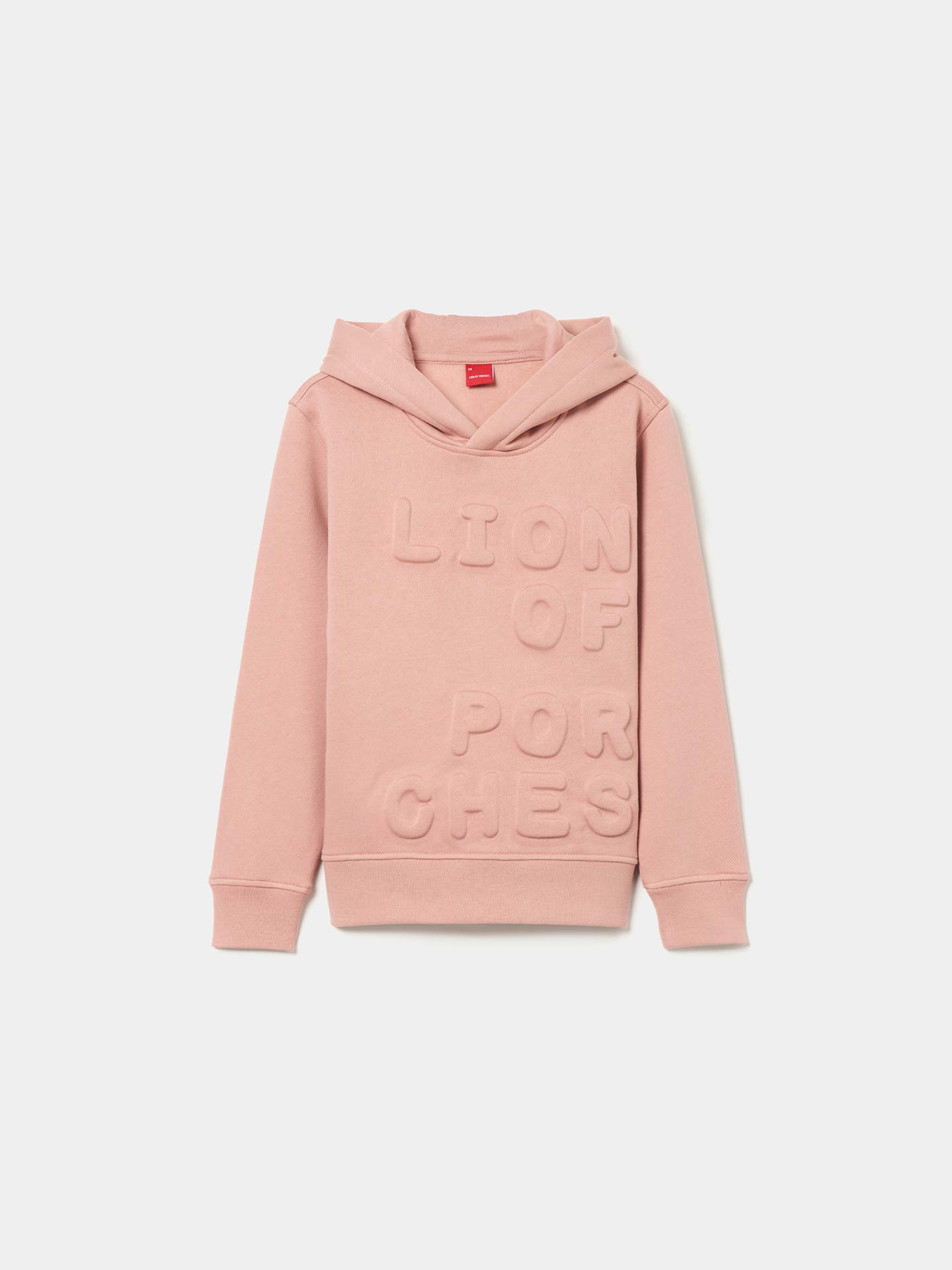Sweatshirt com Capuz e Logótipo em Relevo