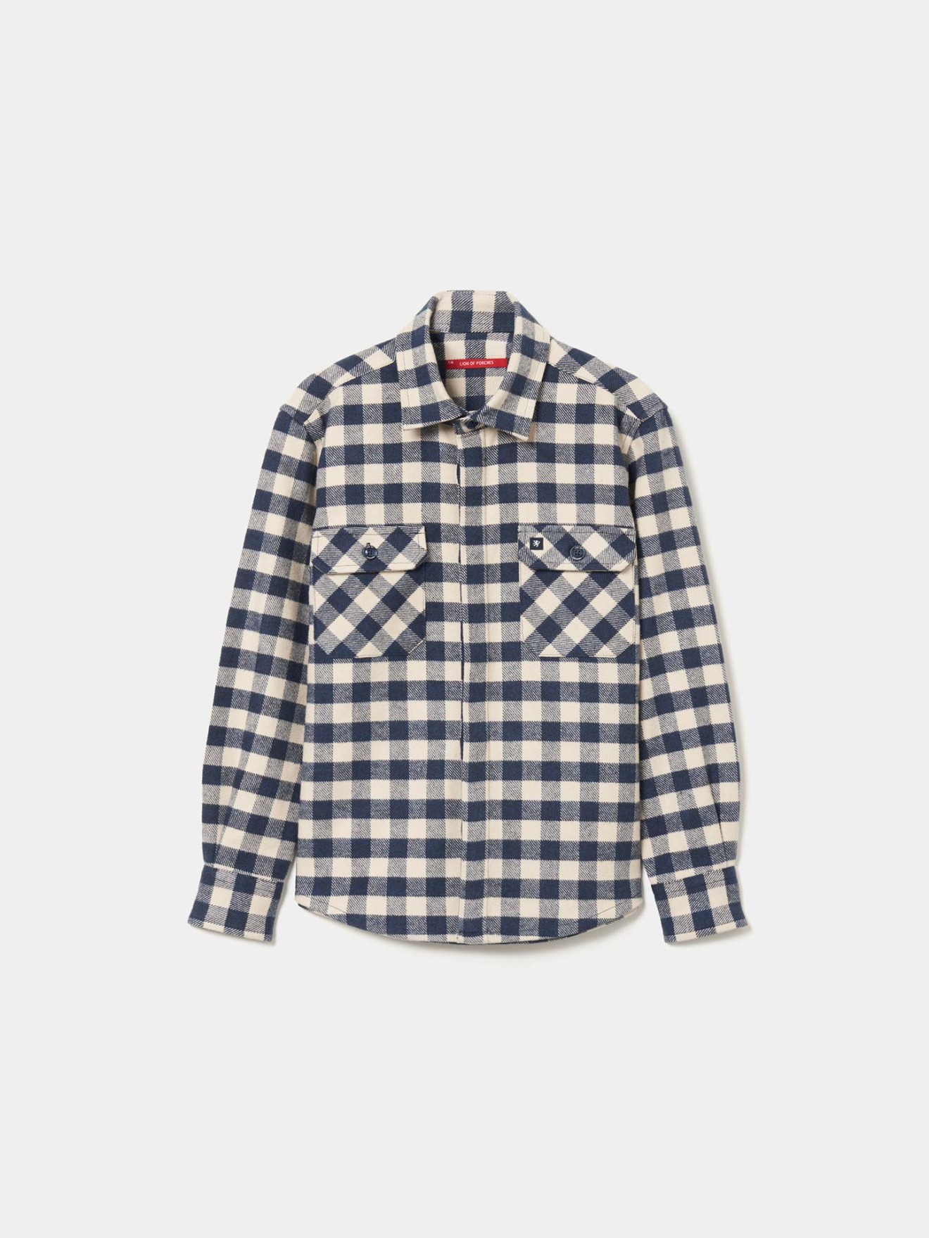 Sobrecamisa de Flanela com Padrão Xadrez